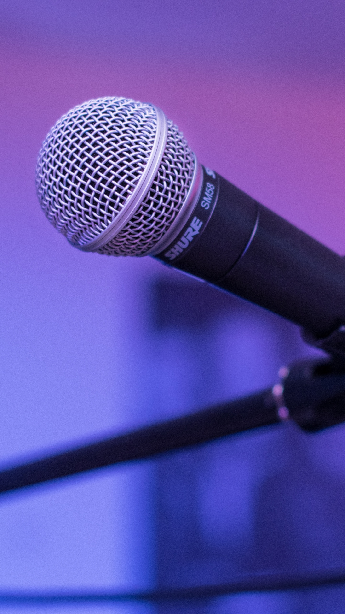 Micrófono, Estudio de Grabación, Soporte de Micrófono, Equipo de Audio, Dispositivo Electrónico. Wallpaper in 1440x2560 Resolution