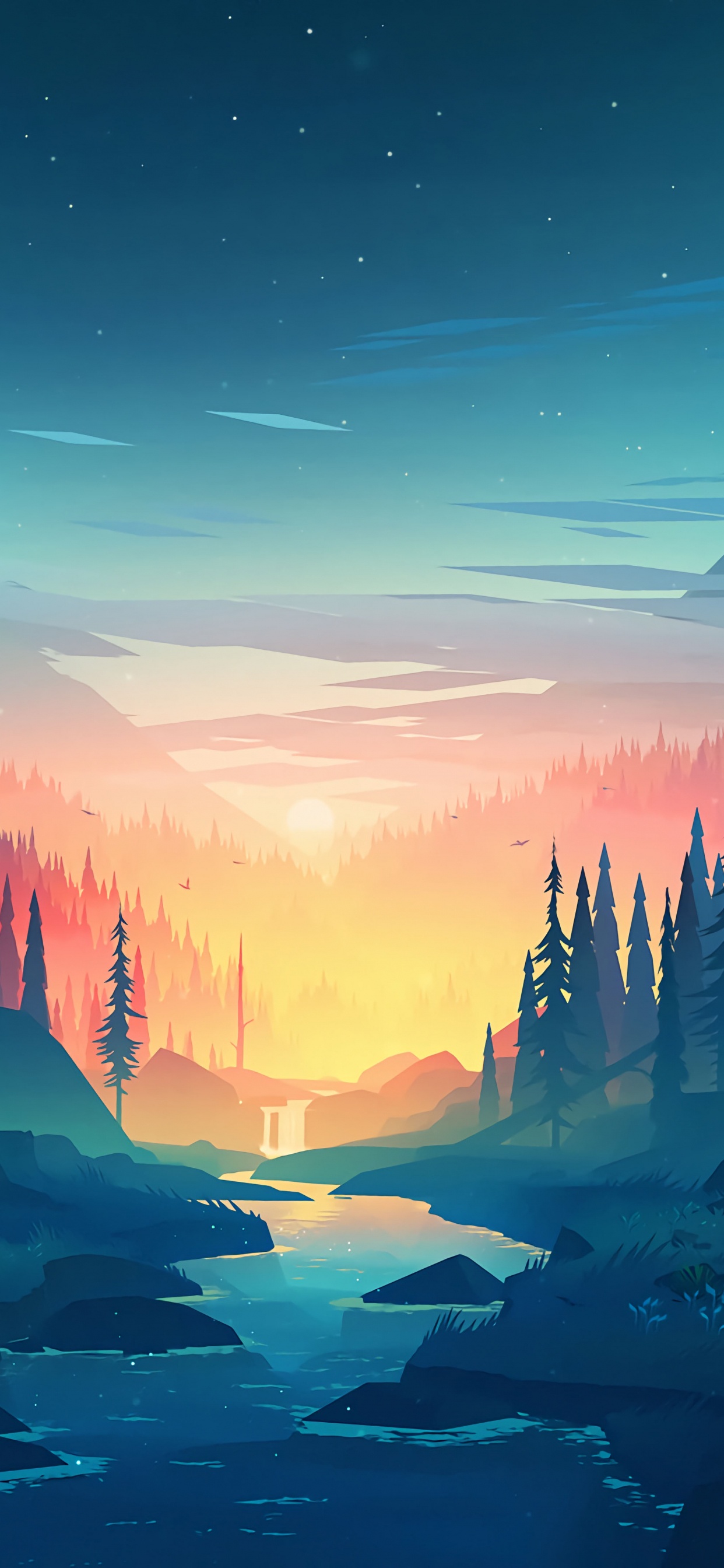 气氛, 光, 自然景观, 性质, 自然环境 壁纸 1242x2688 允许