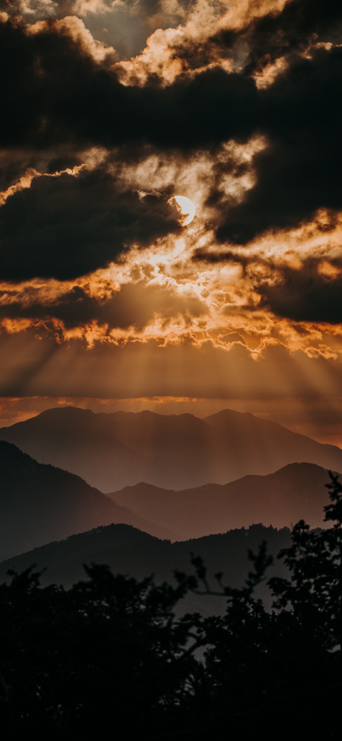 Cloud, Natur, Afterglow, Sonnenuntergang, Atmosphäre. Wallpaper in 1125x2436 Resolution