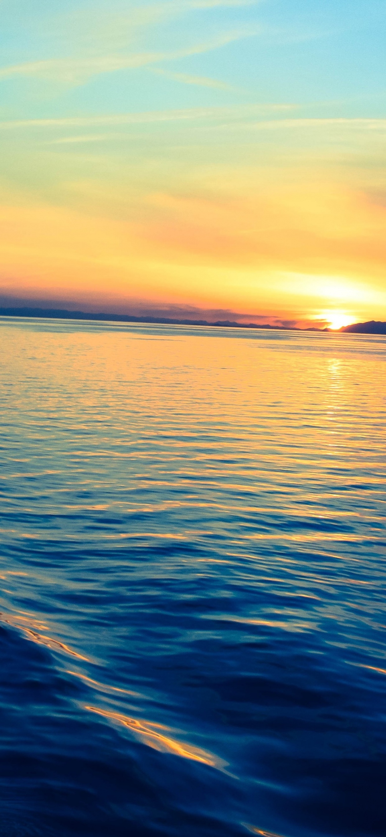 Silent Sunset, Sunset, Sunrise, Evening, Cloud. Wallpaper in 1242x2688 Resolution