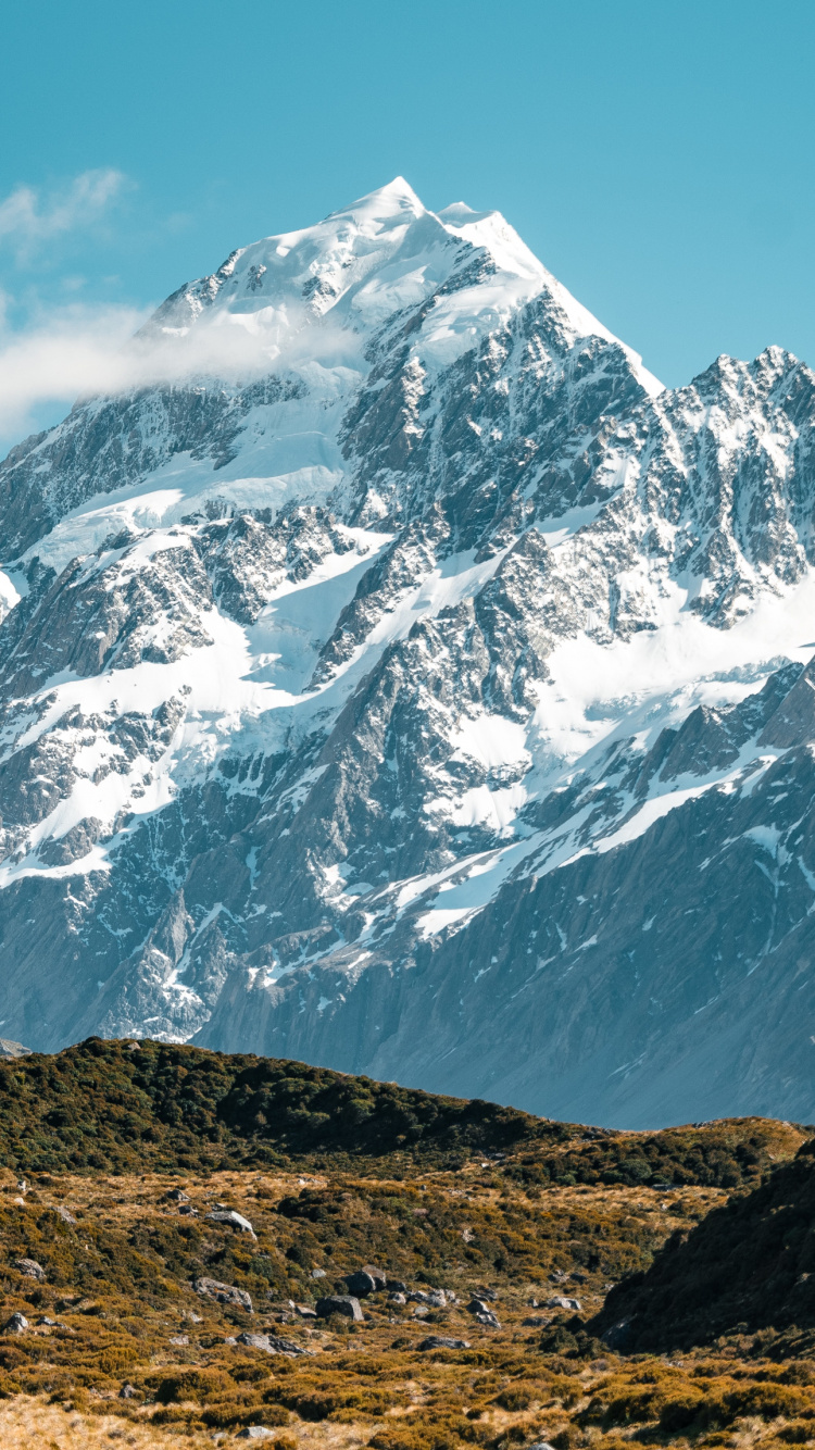 Aoraki-Mount-Cook-Nationalpark, Mount Everest, Aoraki Mount Cook, Denali, Nationalpark. Wallpaper in 750x1334 Resolution