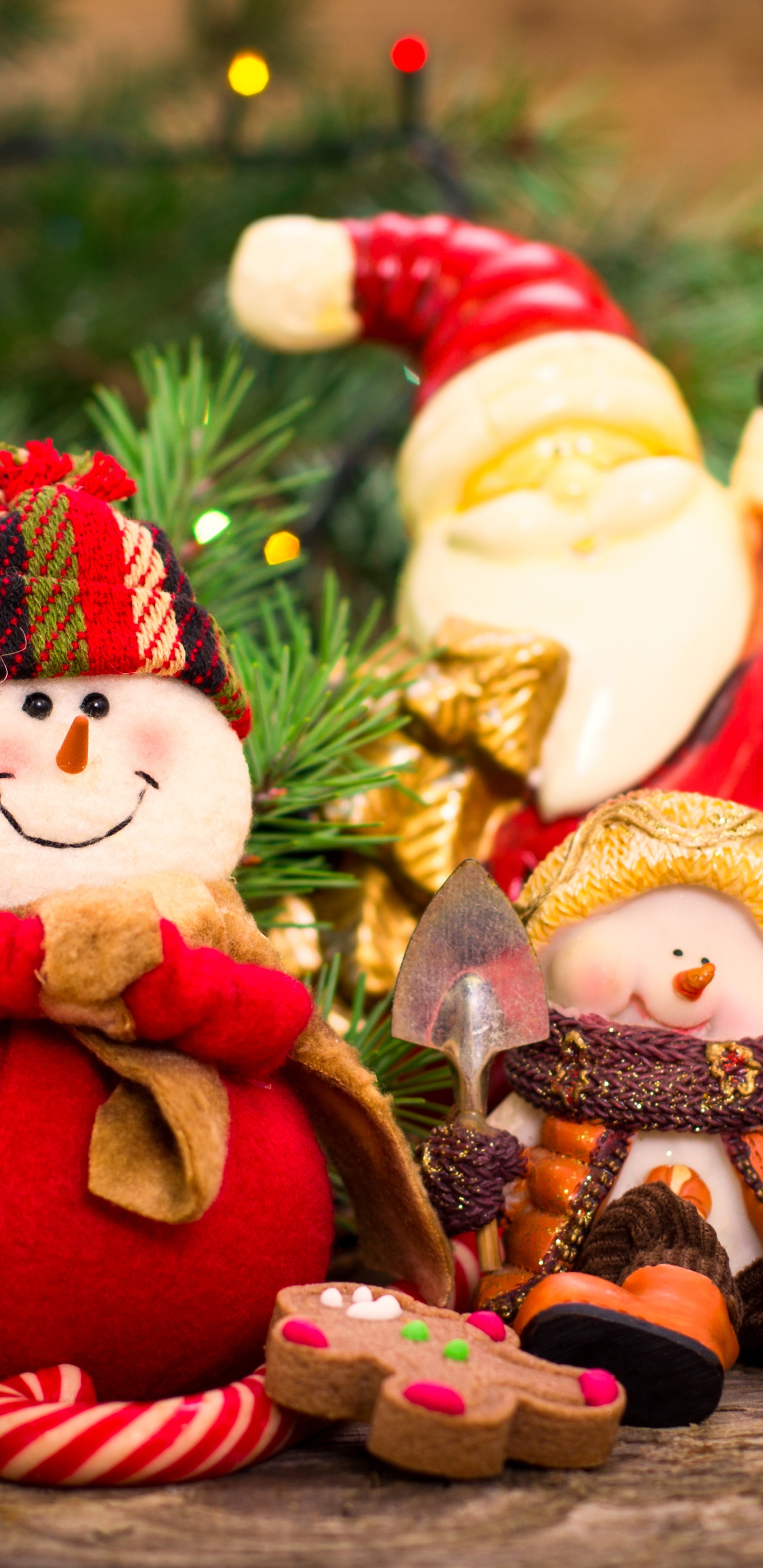 Christmas Day, Santa Claus, Christmas, Christmas Tree, Christmas Ornament. Wallpaper in 1440x2960 Resolution