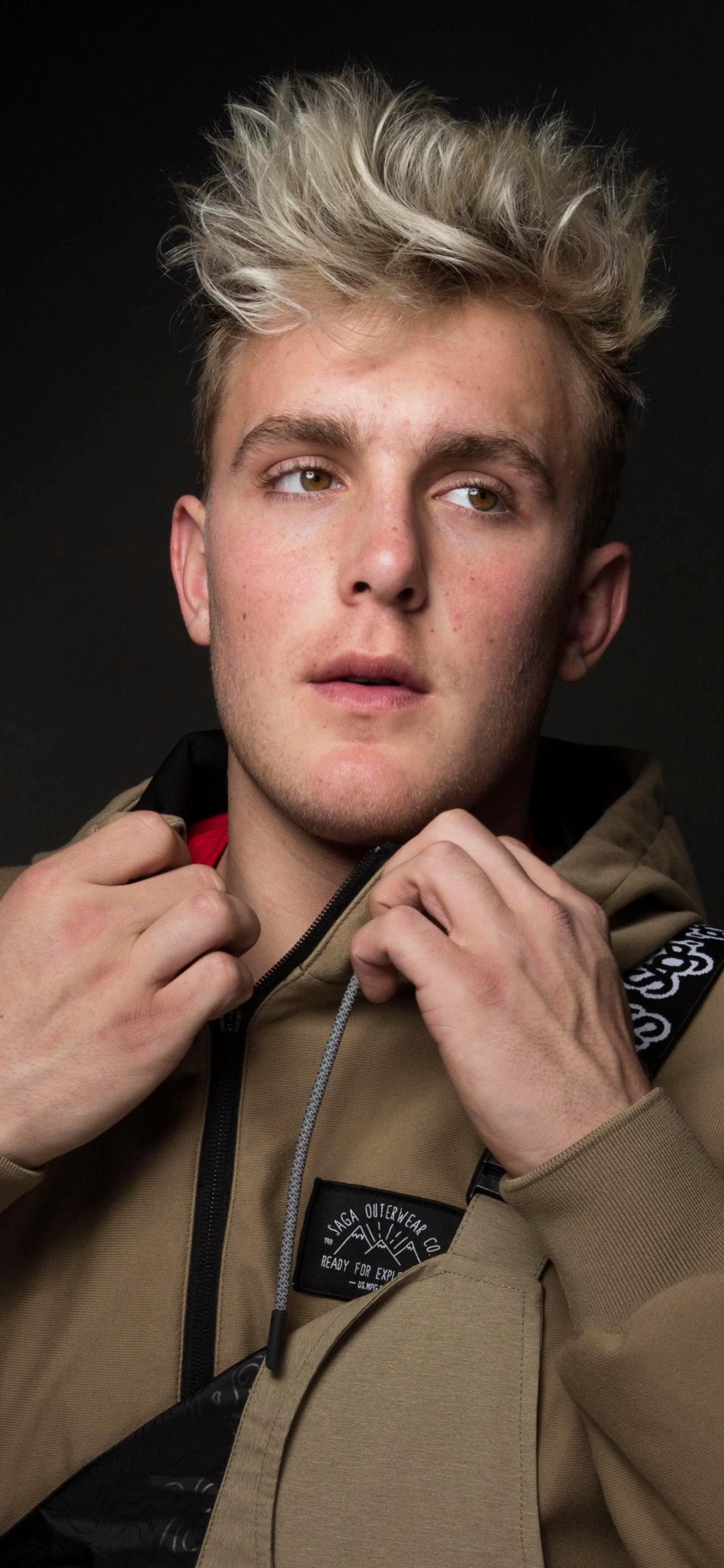 Jake Paul, Team 10, Youtube, YouTuber, Face. Wallpaper in 1125x2436 Resolution