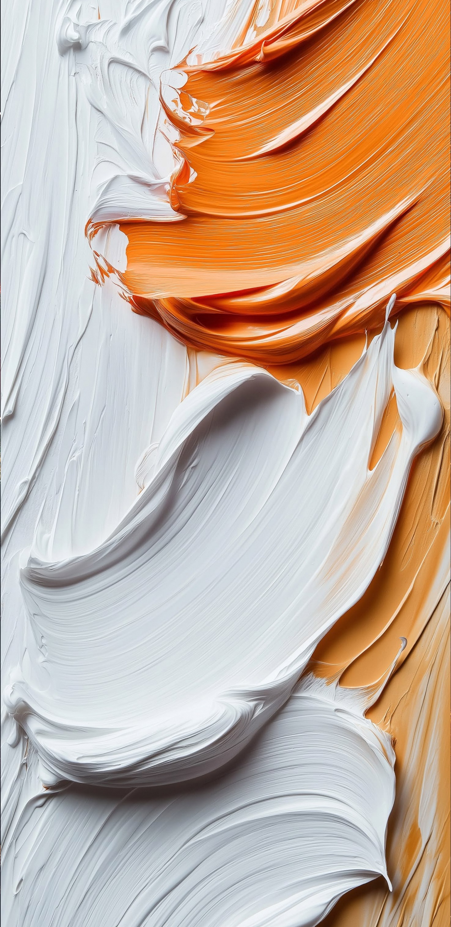 Crème Glacée, Threads, Crème au Beurre, 2025, Orange. Wallpaper in 1440x2960 Resolution