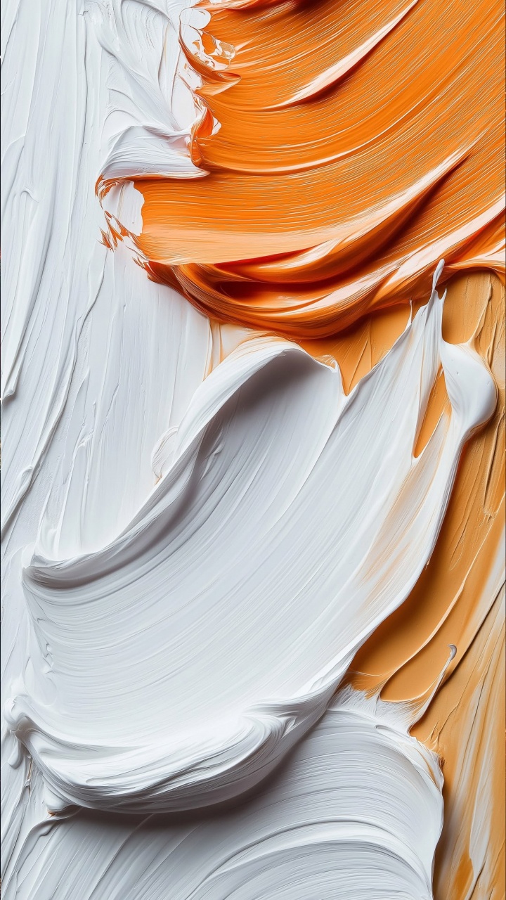 Crème Glacée, Threads, Crème au Beurre, 2025, Orange. Wallpaper in 720x1280 Resolution