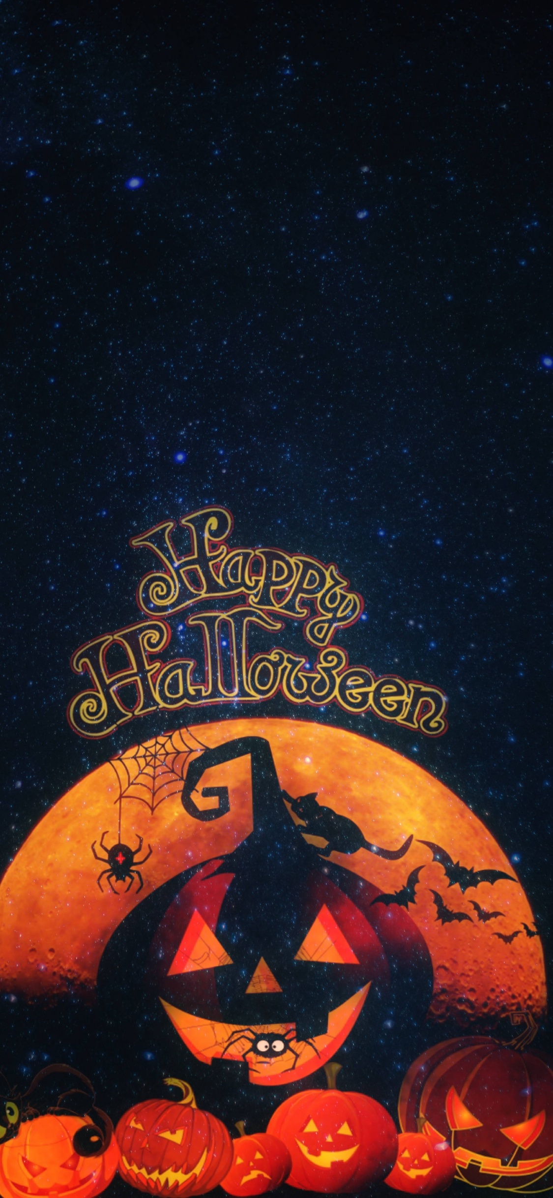 Halloween, T-shirt, Art, Objet Astronomique, Calabaza. Wallpaper in 1125x2436 Resolution