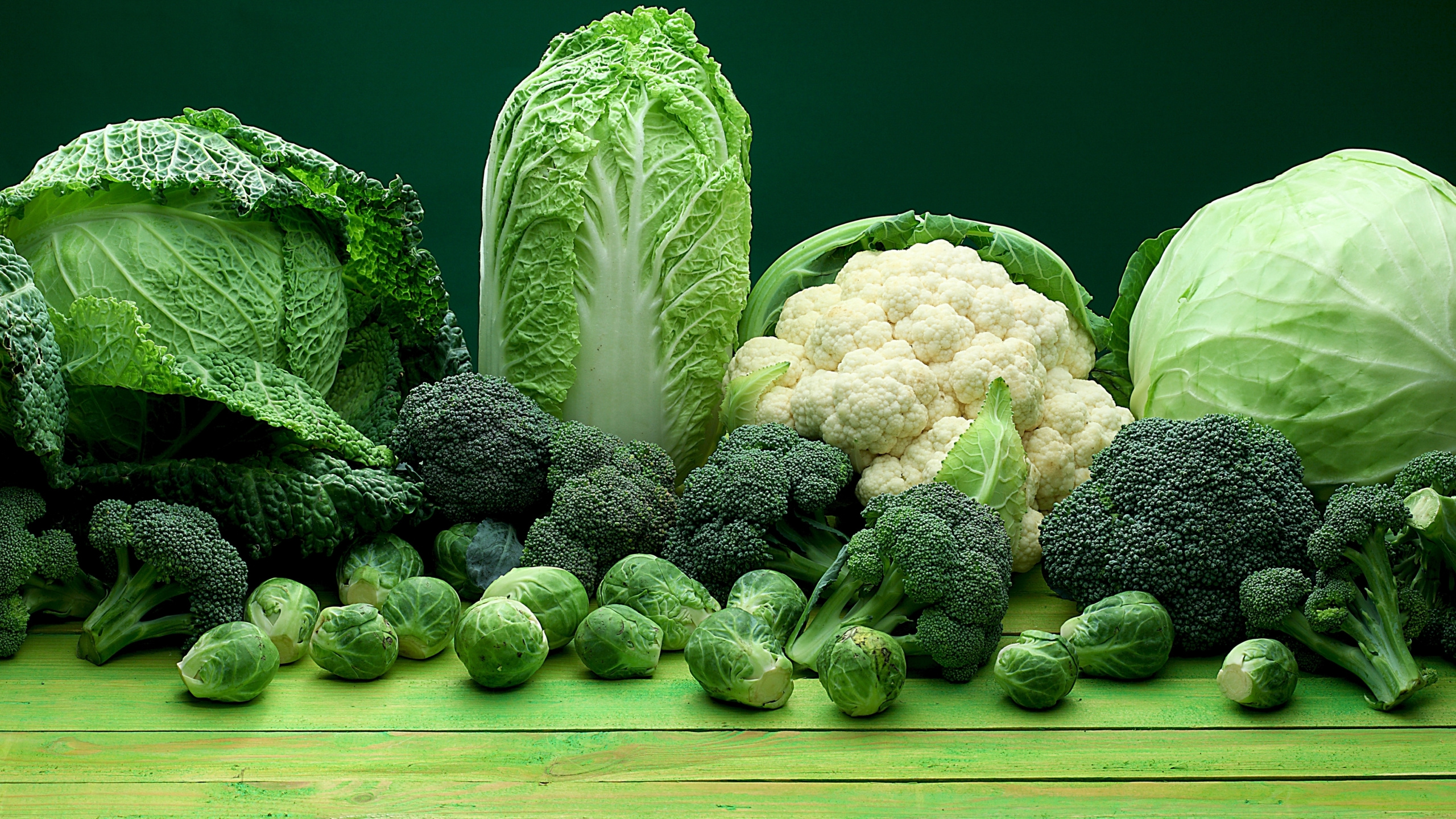 Vegetable, Cabbage, Broccoli, Gve, Nutrient. Wallpaper in 2560x1440 Resolution