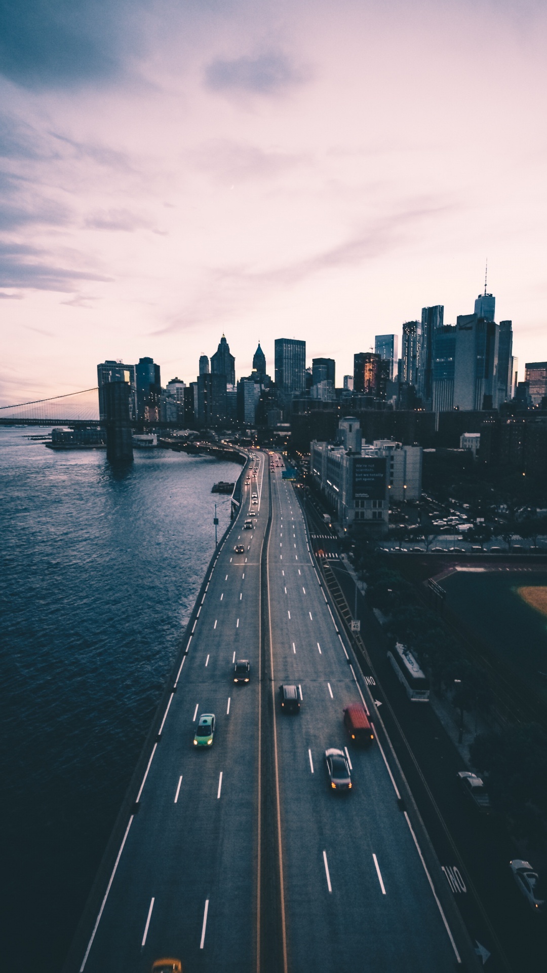 Brooklyn, City, Cloud, Water, Building. Wallpaper in 1080x1920 Resolution