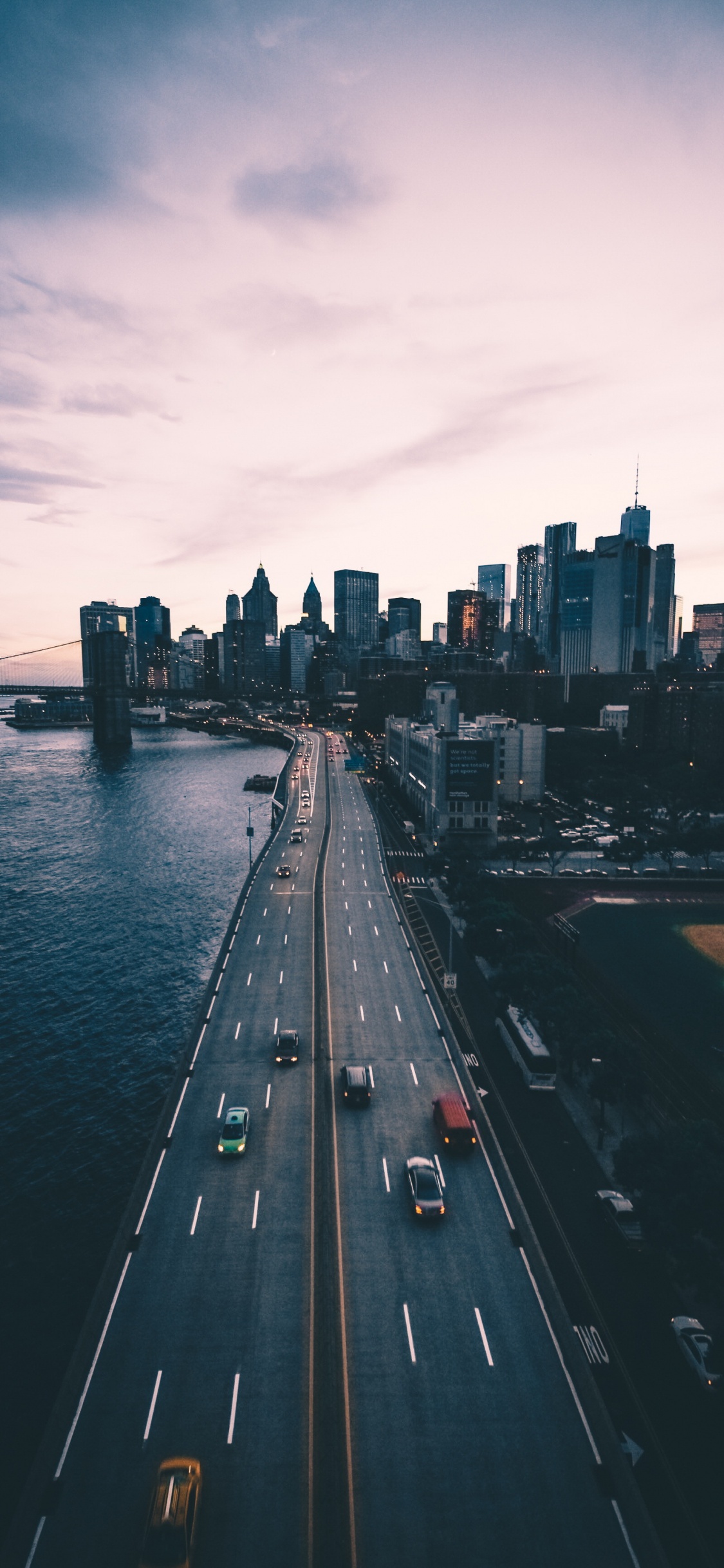 Brooklyn, City, Cloud, Water, Building. Wallpaper in 1125x2436 Resolution