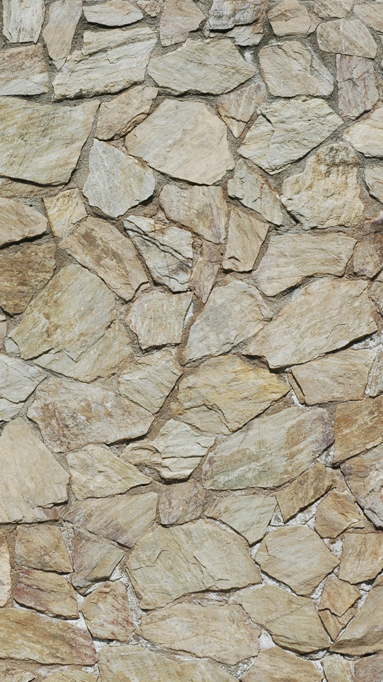 Muro de Piedra Marrón y Gris. Wallpaper in 750x1334 Resolution
