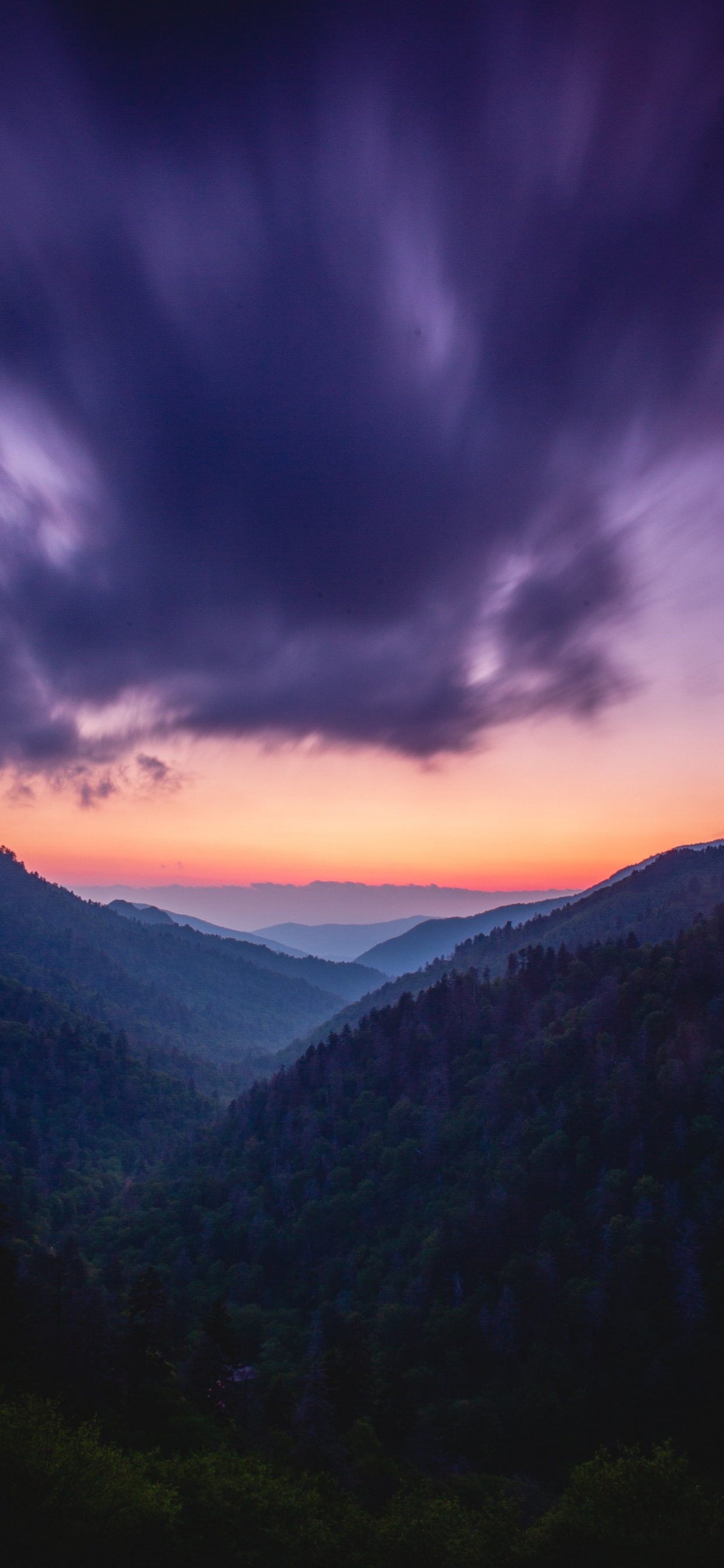 Cloud, Mountainous Landforms, Mountain, Blue, Afterglow. Wallpaper in 1242x2688 Resolution