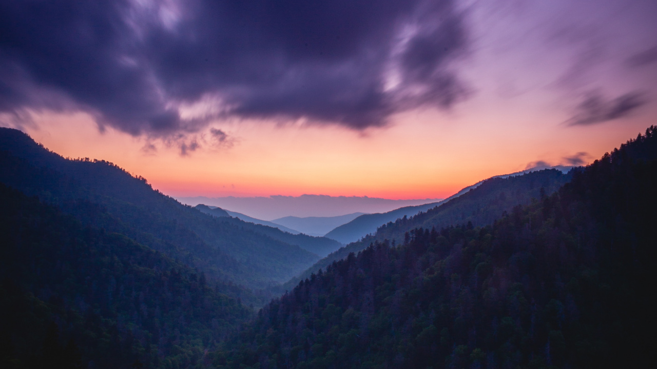 Cloud, Mountainous Landforms, Mountain, Blue, Afterglow. Wallpaper in 1280x720 Resolution
