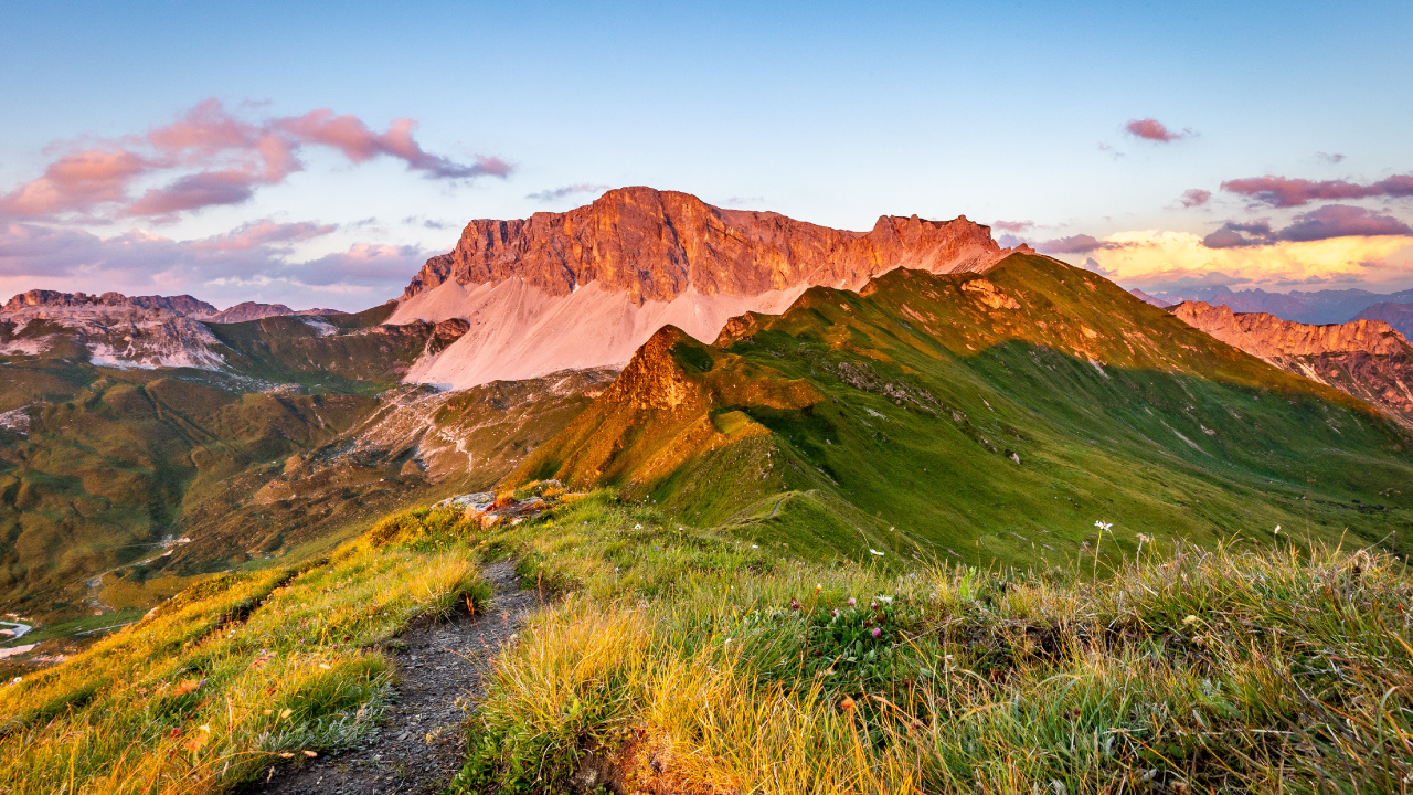 Cloud, Naturlandschaft, Piste, Gelände, Sonnenaufgang. Wallpaper in 1280x720 Resolution