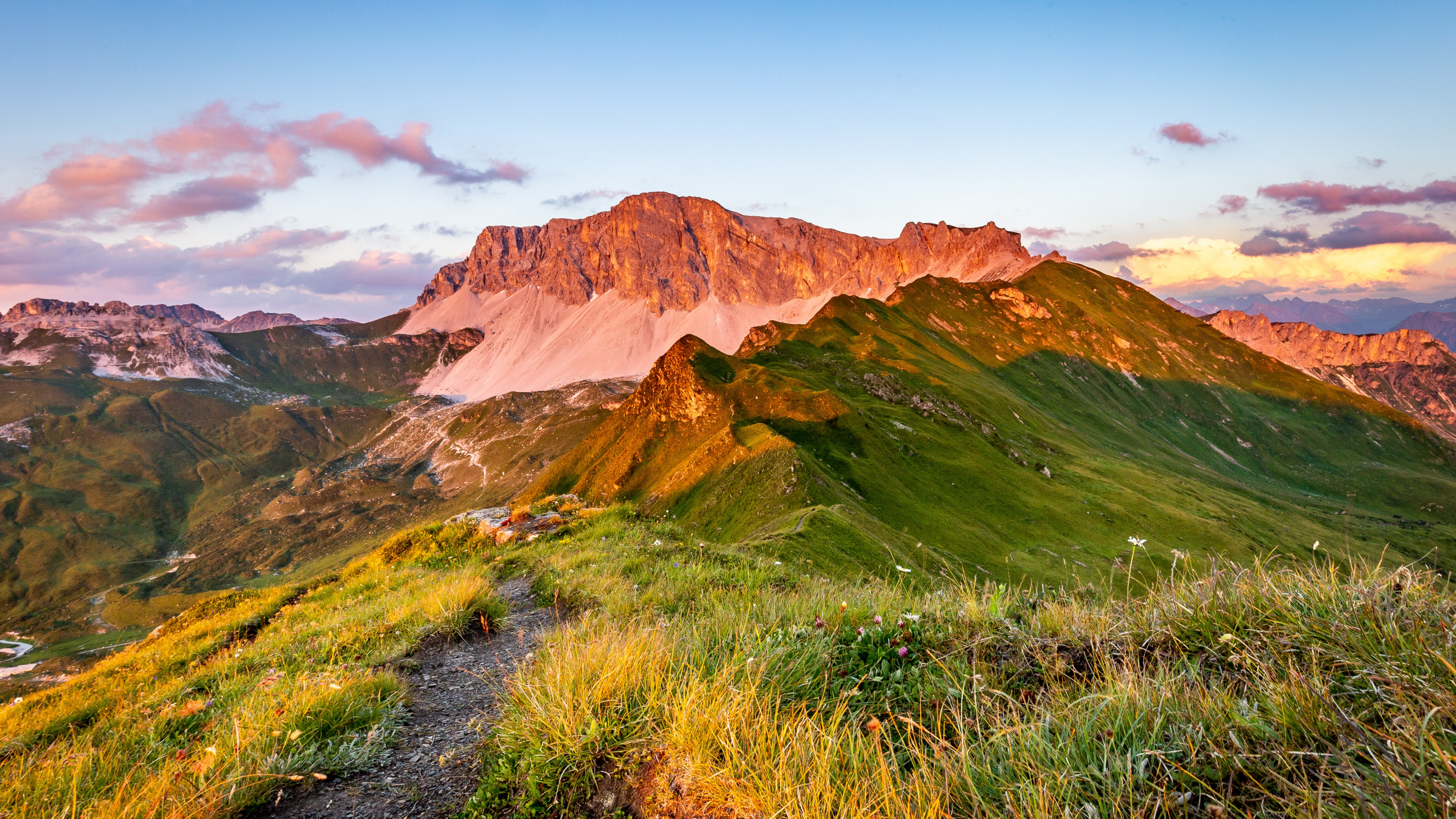 Paysage Naturel, Pente, Terrain, Lever, Horizon. Wallpaper in 3840x2160 Resolution