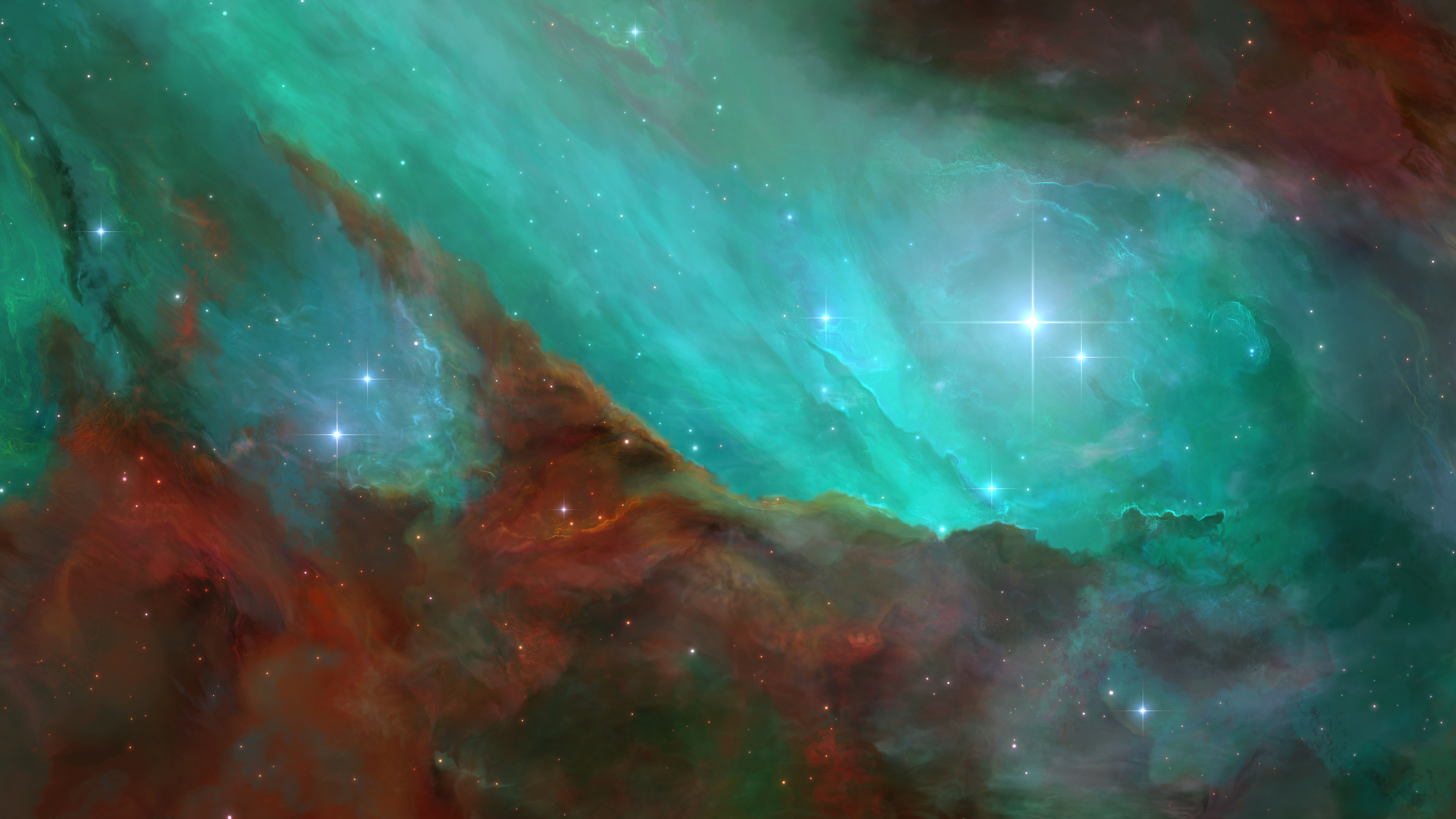 Atmosphäre, Aurora, Astronomisches Objekt, Galaxy, Kunst. Wallpaper in 3840x2160 Resolution