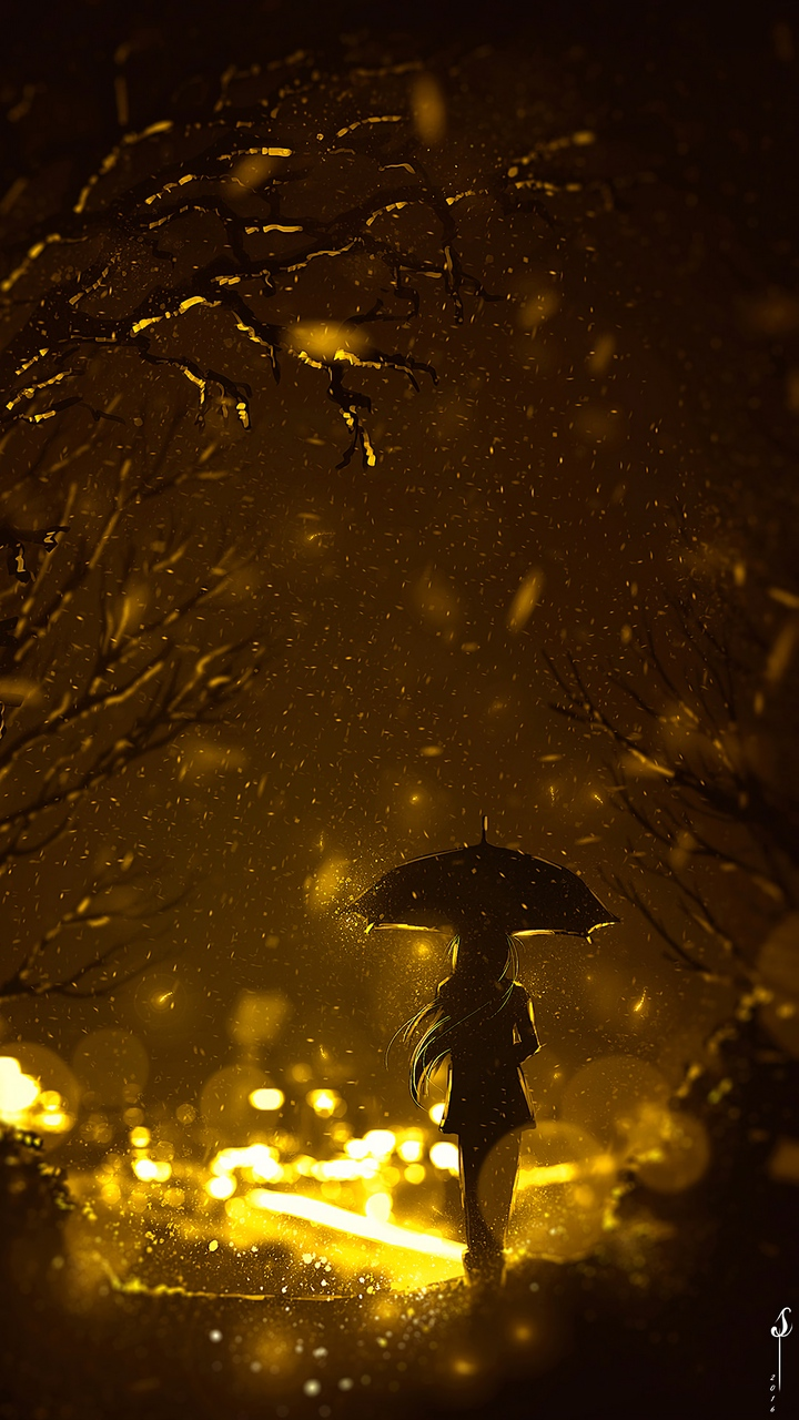 Atmosphère, Lumière, Les Gens Dans la Nature, Parapluie, Chaleur. Wallpaper in 720x1280 Resolution