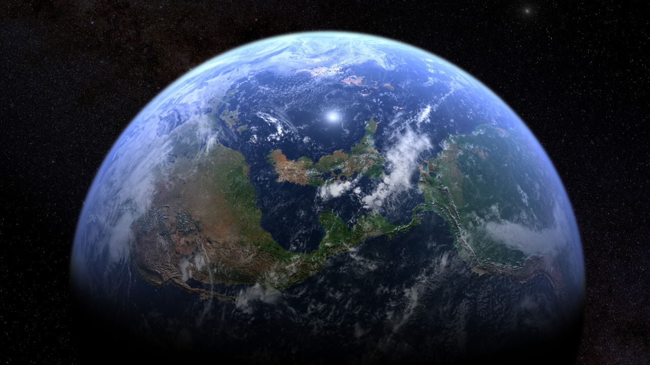 Blue and White Planet Earth. Wallpaper in 1280x720 Resolution