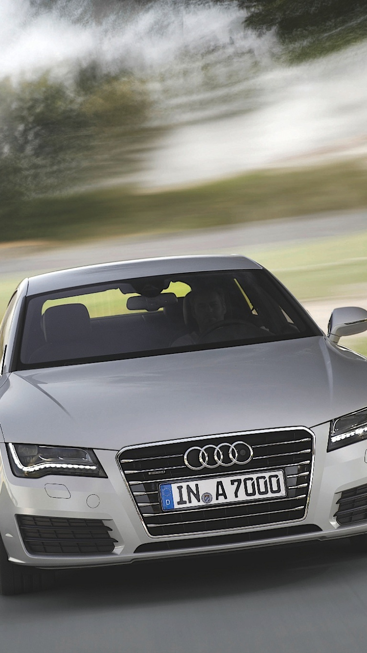 Black Audi a 4 on Road During Daytime. Wallpaper in 750x1334 Resolution