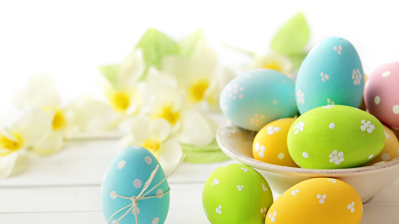Huevo de Pascua, Conejito de Pascua, Huevo, Pascua, Felpa. Wallpaper in 1366x768 Resolution