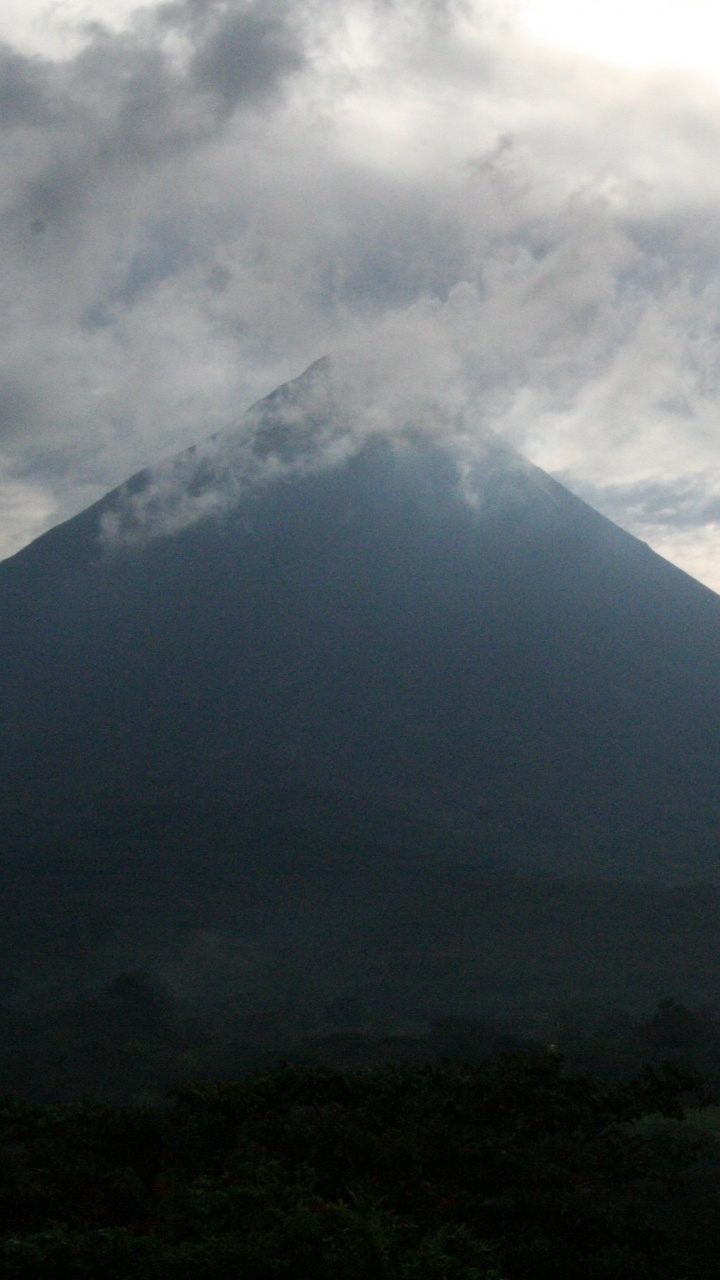 成层, 阿雷纳尔火山, 安装的风景, 高地, 山脉 壁纸 720x1280 允许