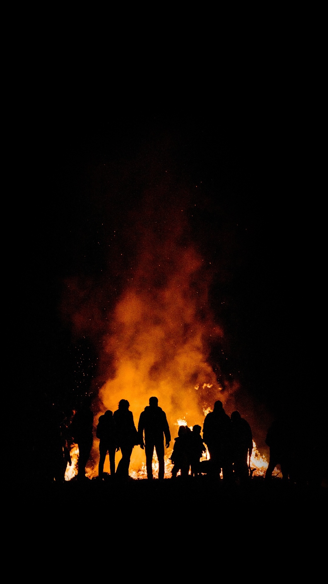 Llama, la Hoguera, Fuego, Fogata, Calor. Wallpaper in 1080x1920 Resolution