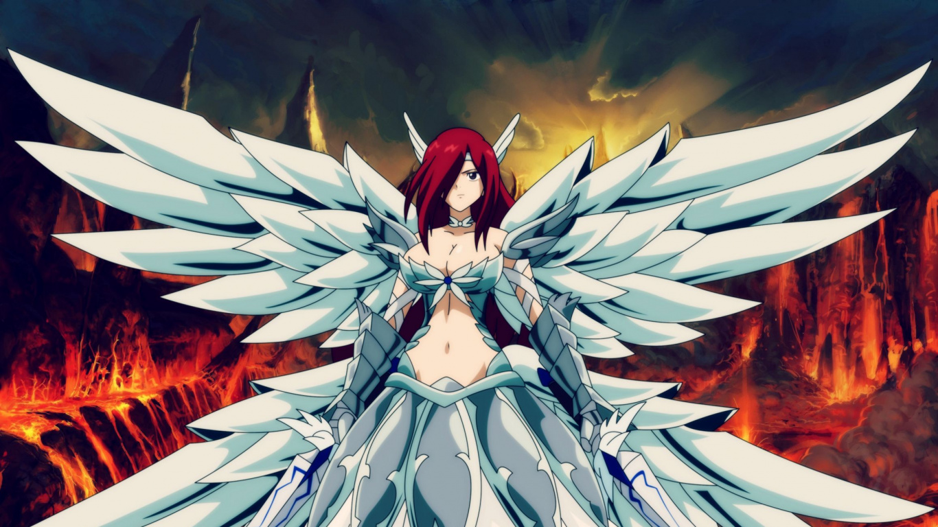 Personaje de Anime Femenino de Pelo Azul. Wallpaper in 1366x768 Resolution