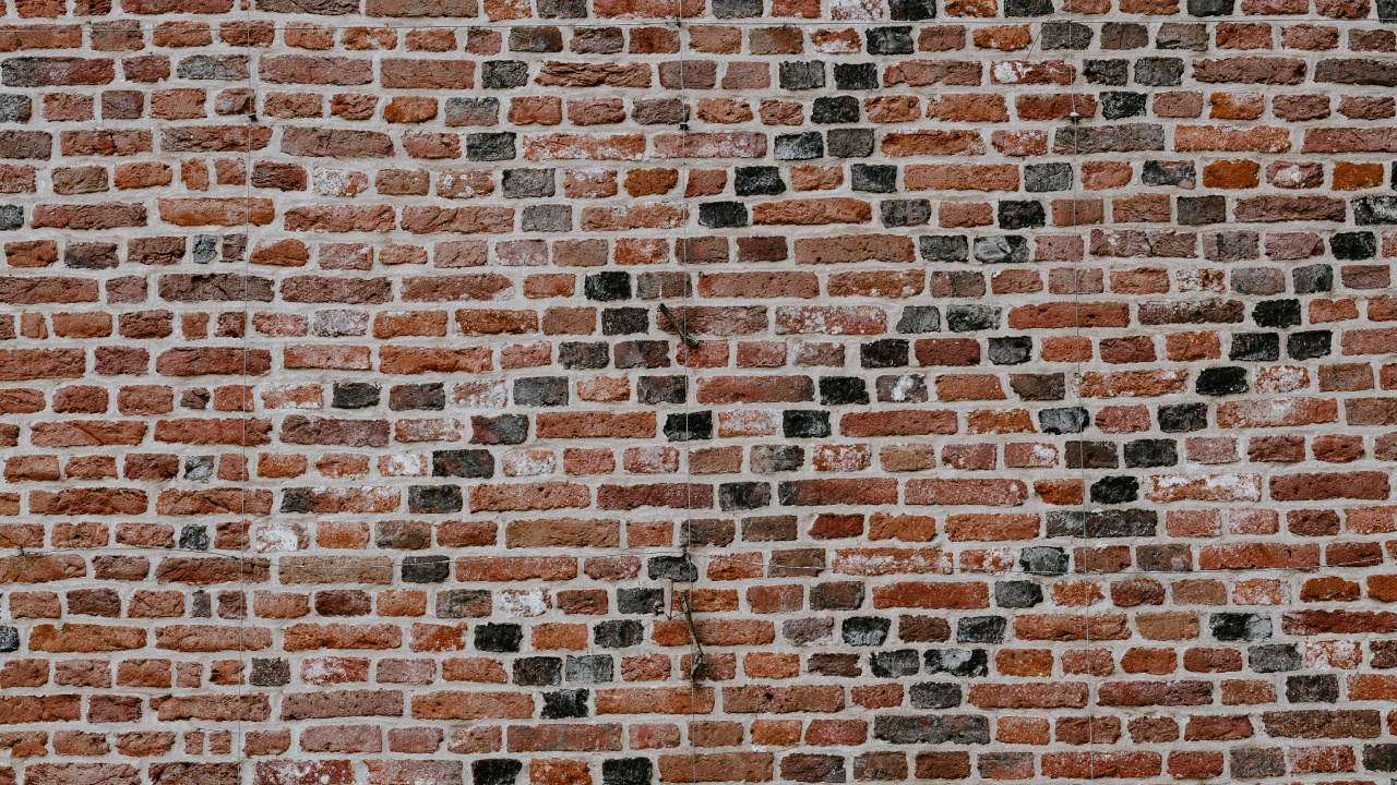 Brown and Black Brick Wall. Wallpaper in 1280x720 Resolution