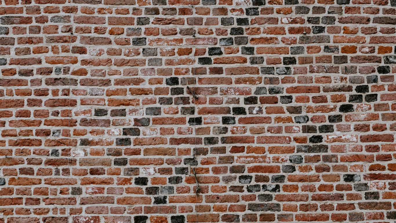Brown and Black Brick Wall. Wallpaper in 1366x768 Resolution