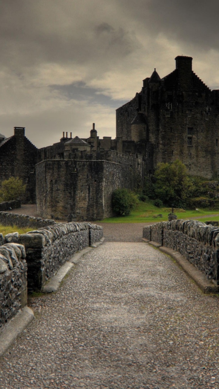 城堡, 高地, 防御工事, 历史站, 编辑 壁纸 720x1280 允许