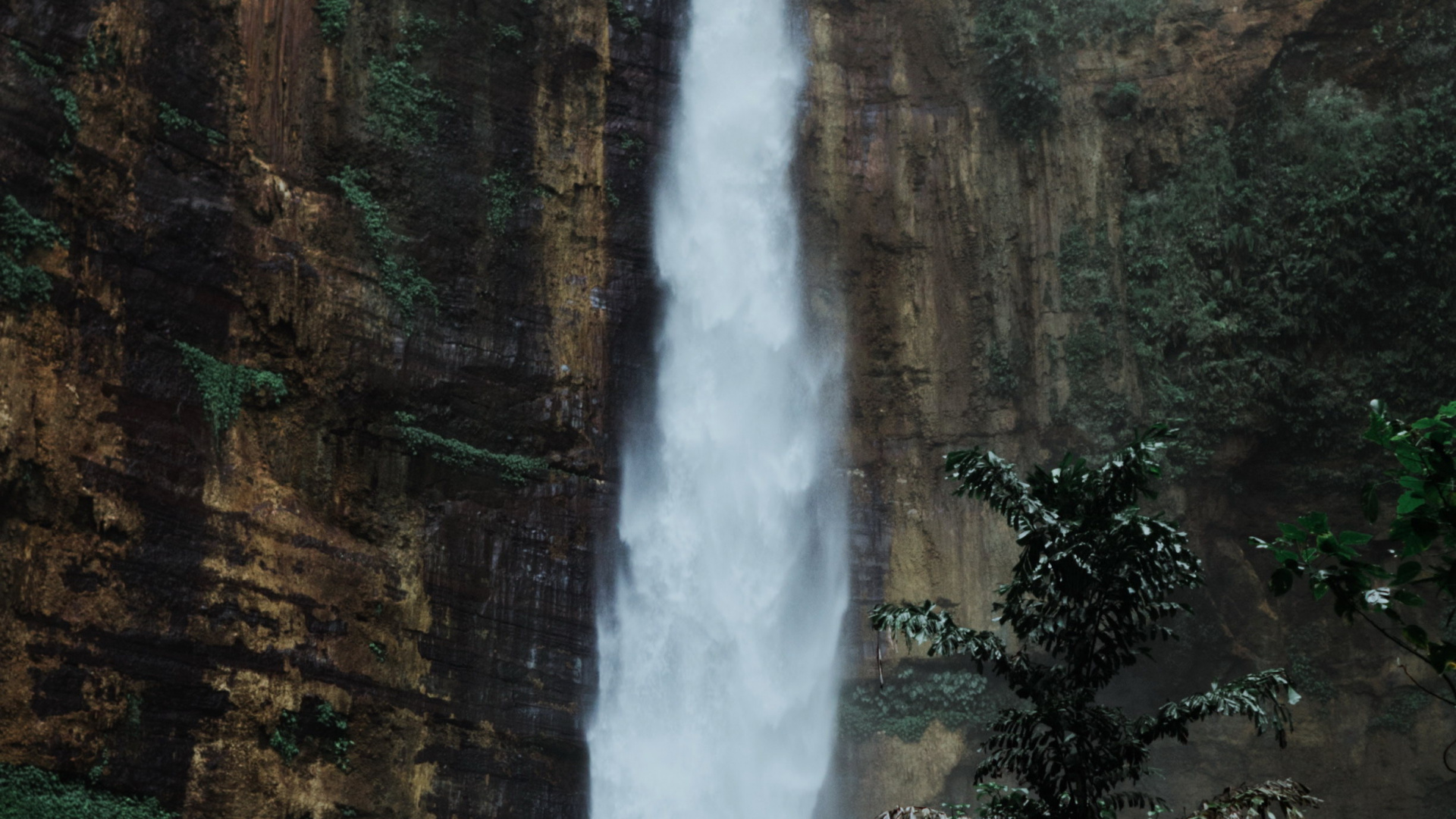 Cascada de Algodón Azul, Cascada, Agua, Paisaje Natural, Líquido. Wallpaper in 1920x1080 Resolution