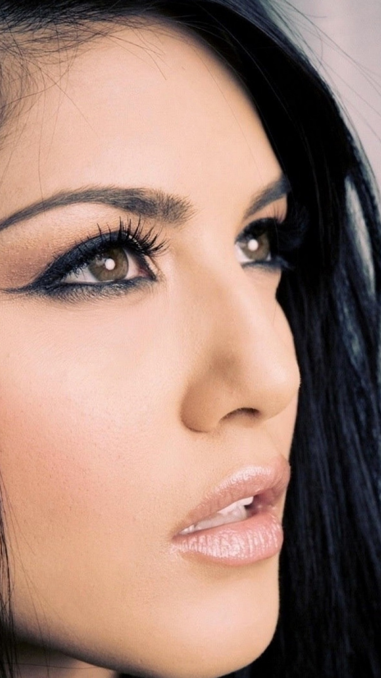 Eyebrow, Lip, Cheek, Nose, Beauty. Wallpaper in 750x1334 Resolution