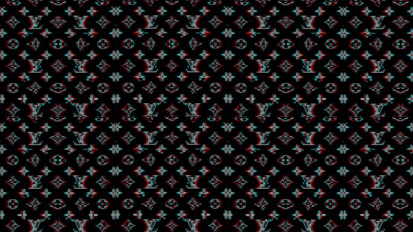 Louis Vuitton, Supreme, Pattern, Design, Shopping. Wallpaper in 1366x768 Resolution