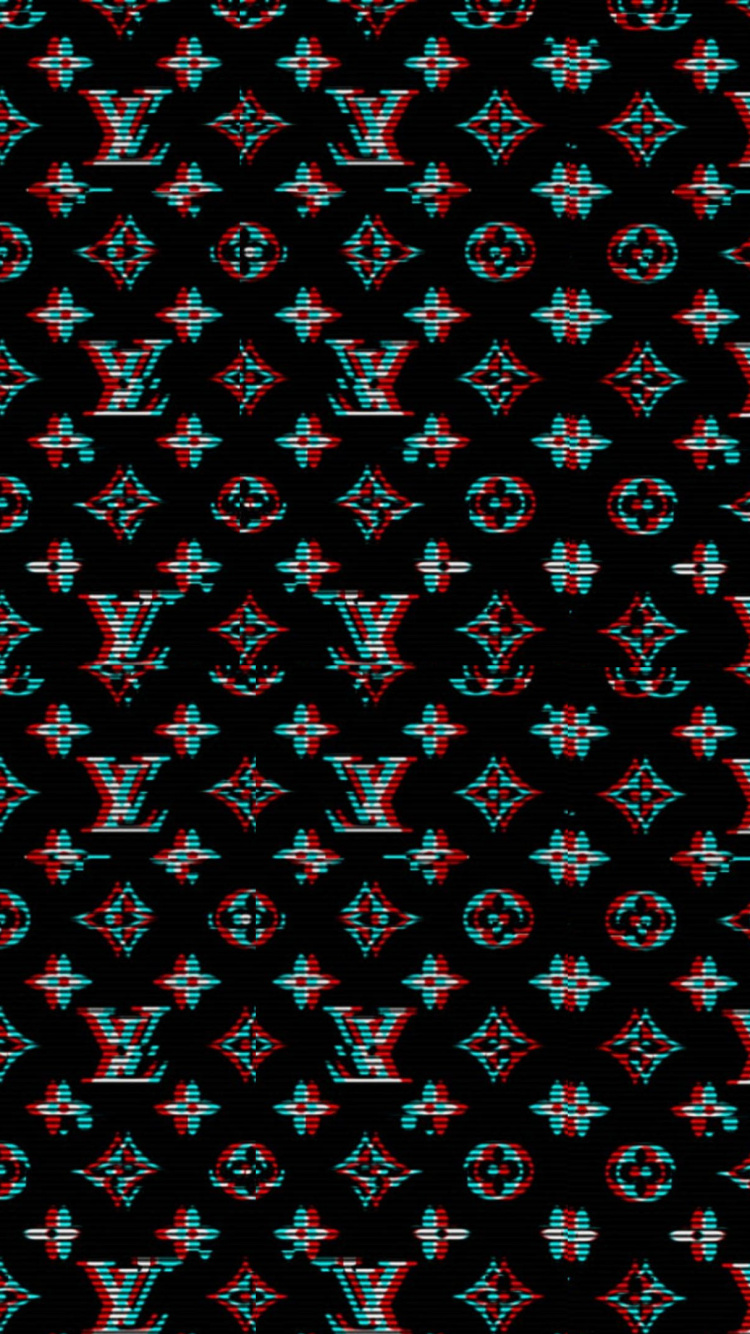 Louis Vuitton, Supreme, Pattern, Design, Shopping. Wallpaper in 750x1334 Resolution