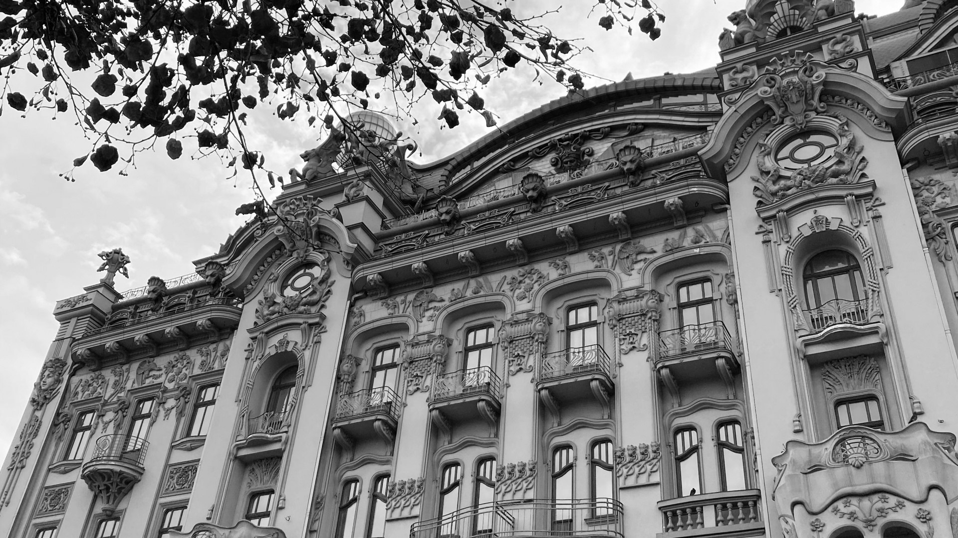 Wahrzeichen, Klassische Architektur, Schwarz Und Weiß, Geschichte, Fassade. Wallpaper in 1920x1080 Resolution