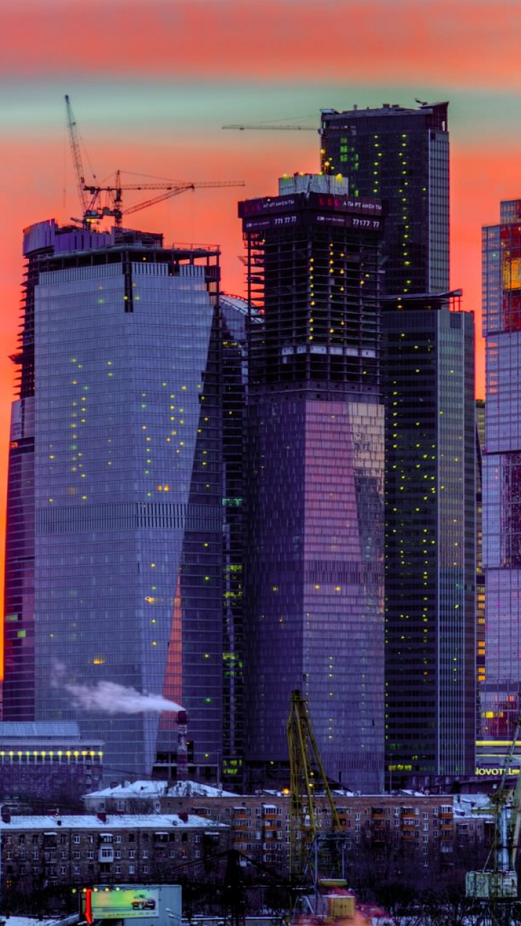 High Rise Building During Sunset. Wallpaper in 750x1334 Resolution