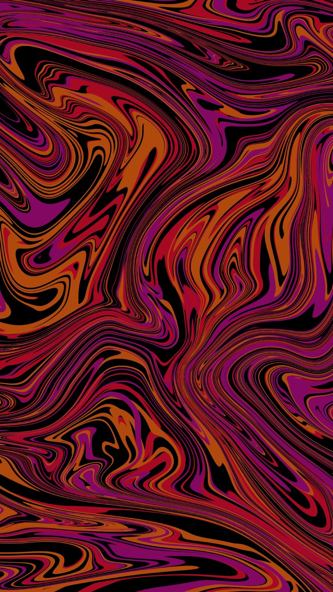 Pintura Abstracta Morada Negra y Amarilla. Wallpaper in 1080x1920 Resolution