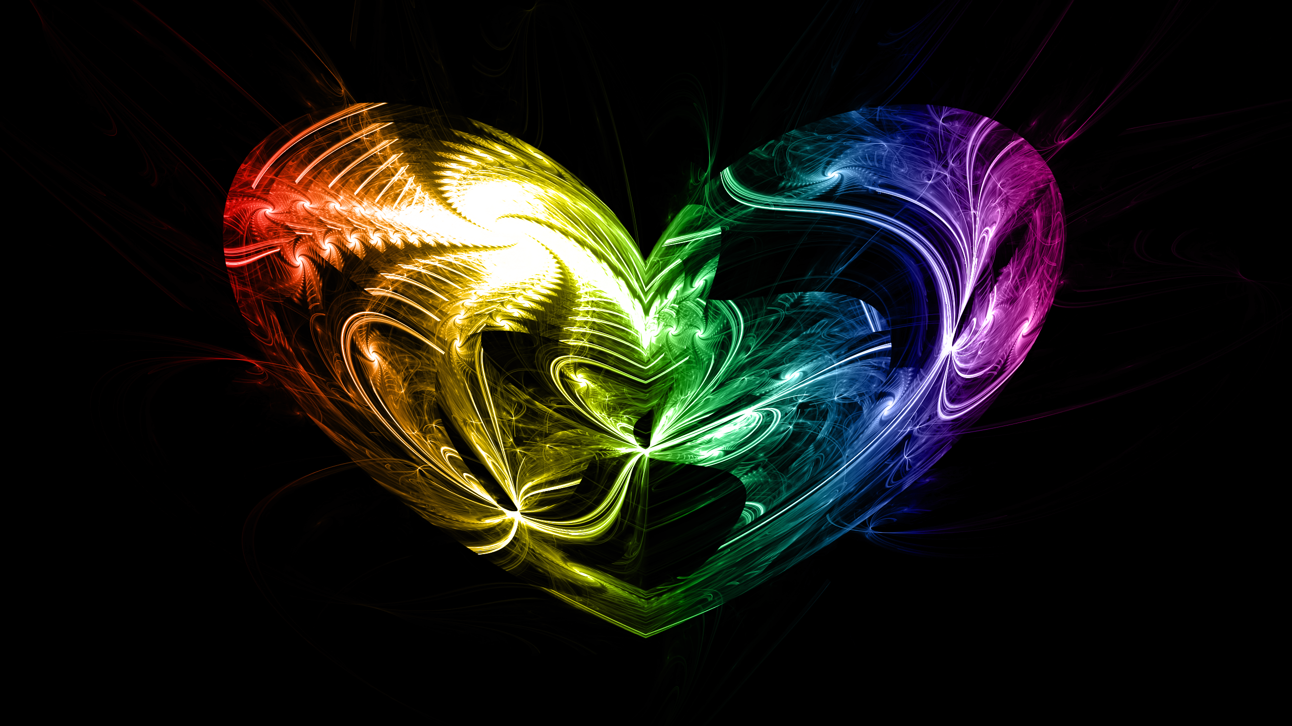 Fractal Art, Art, Gas, Visual Effect Lighting, Pattern. Wallpaper in 2560x1440 Resolution