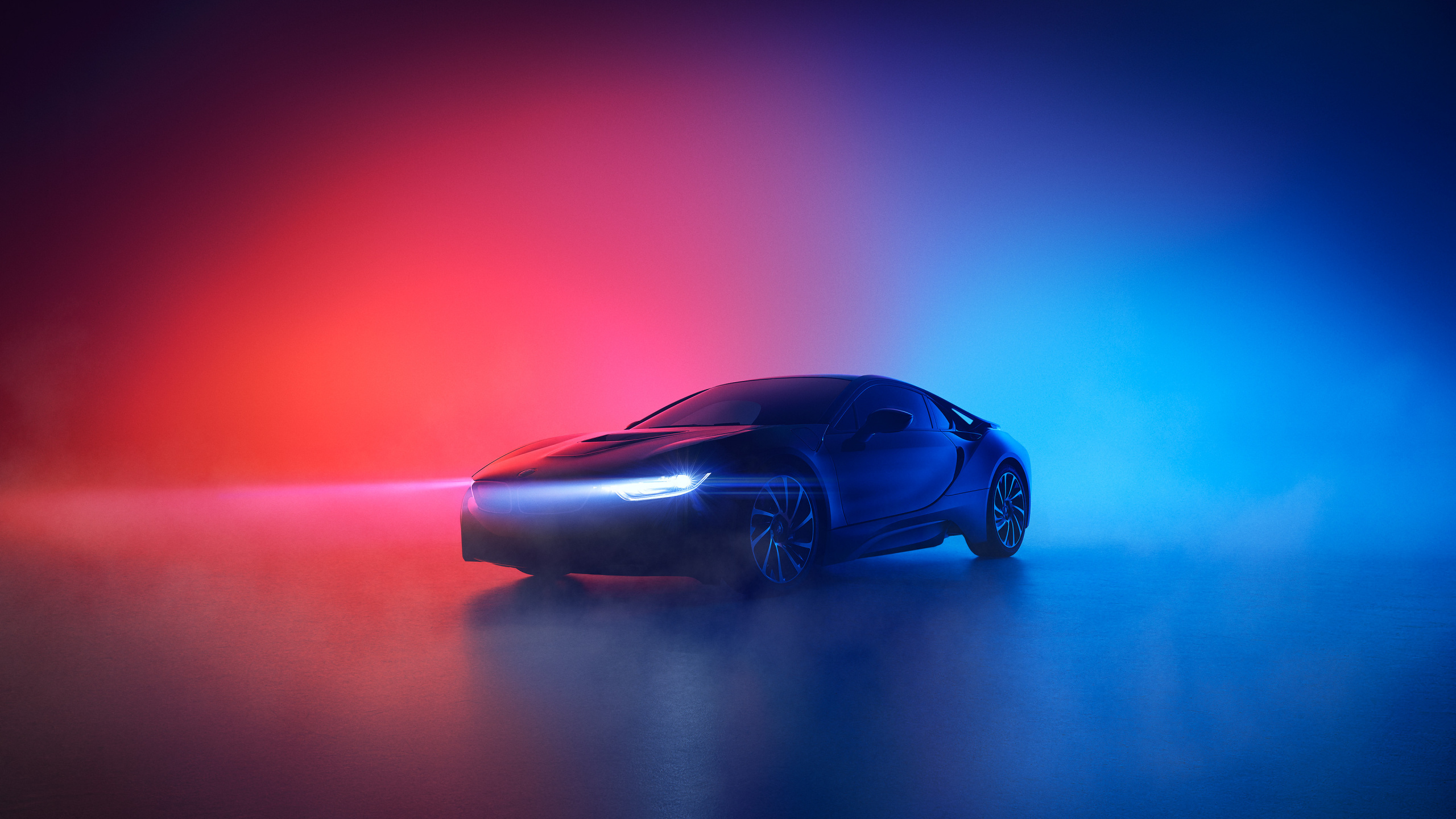 Porsche 911 Negro Sobre el Agua. Wallpaper in 2560x1440 Resolution