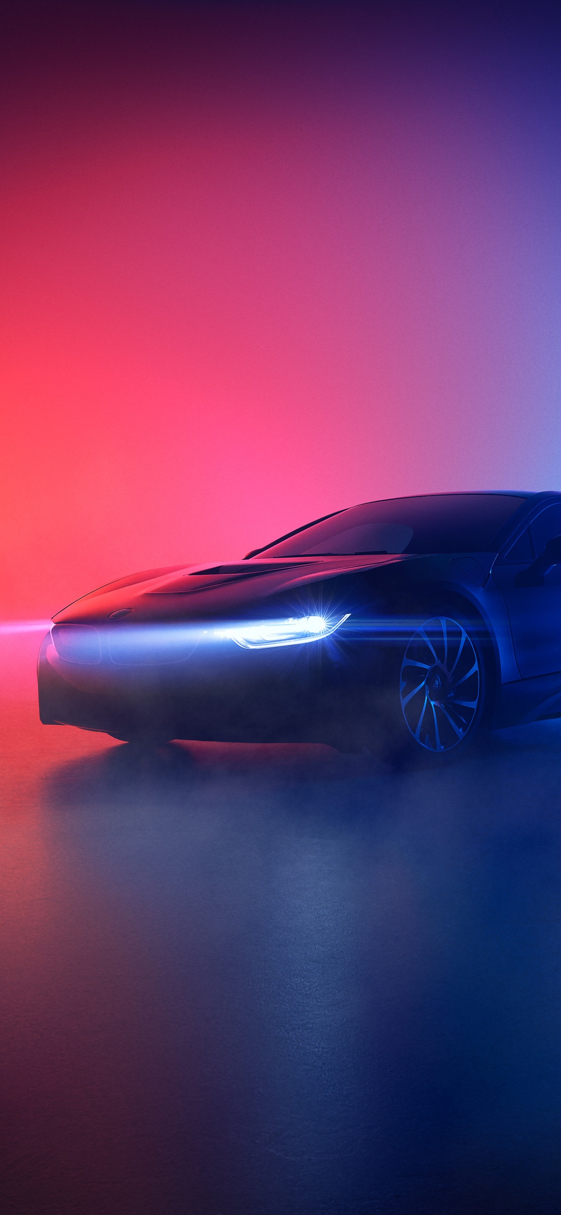 2019年BMW I8, 宝马, 小型汽车, 电蓝色的, 的车城 壁纸 1125x2436 允许