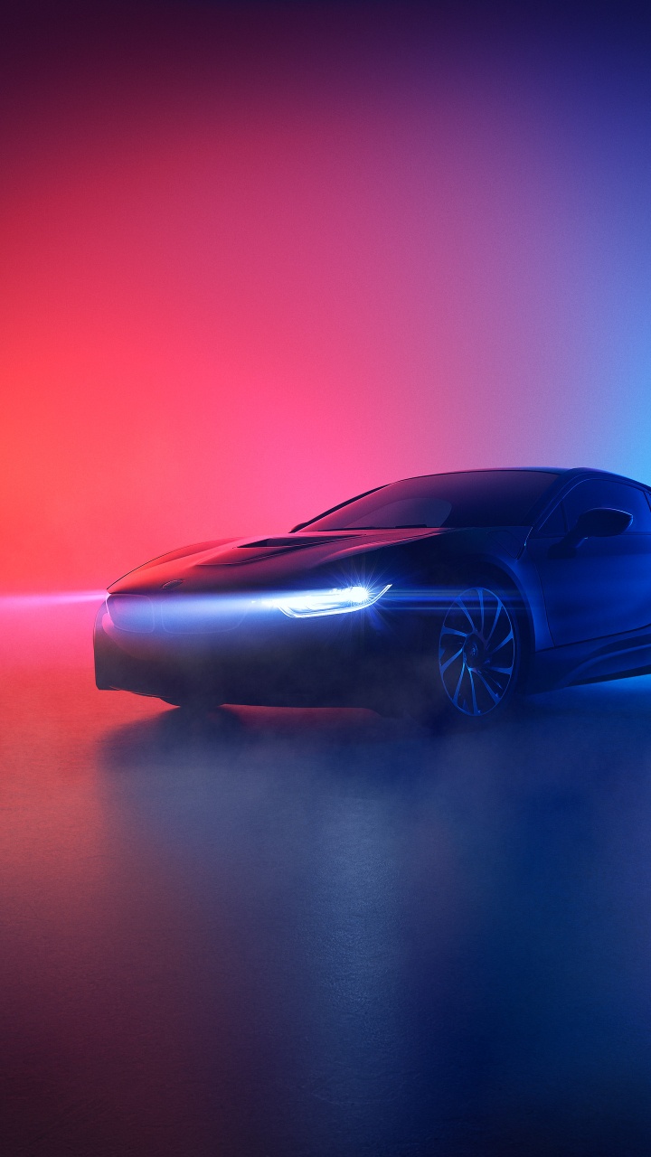 2019年BMW I8, 宝马, 小型汽车, 电蓝色的, 的车城 壁纸 720x1280 允许