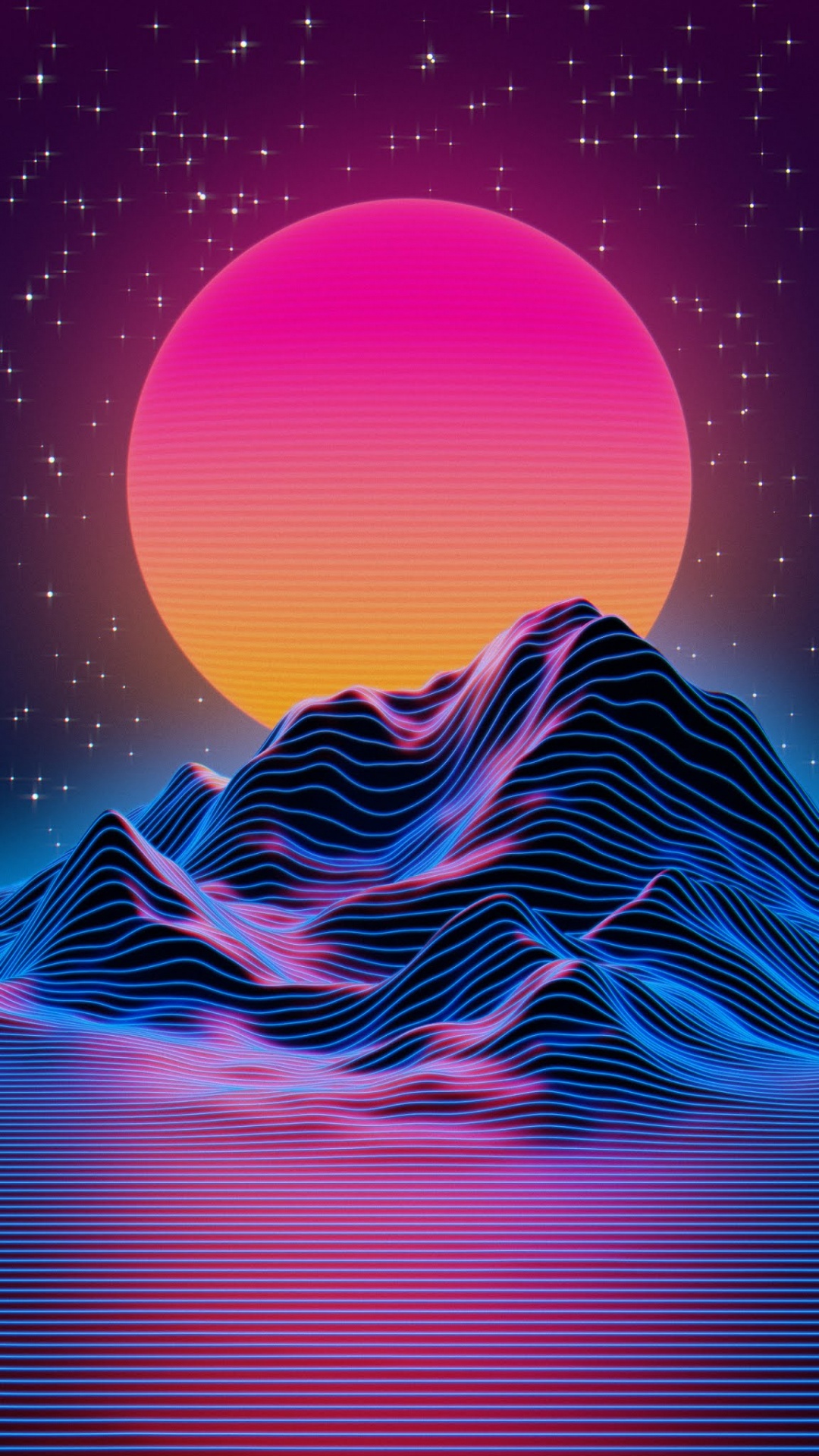 Esthétique, Vaporwave, Synthwave, Blue, la Pureté de la Couleur. Wallpaper in 1080x1920 Resolution