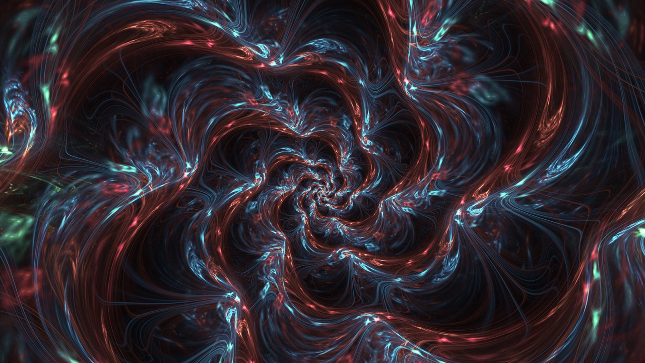 Red Green and Blue Abstract Painting. Wallpaper in 1280x720 Resolution