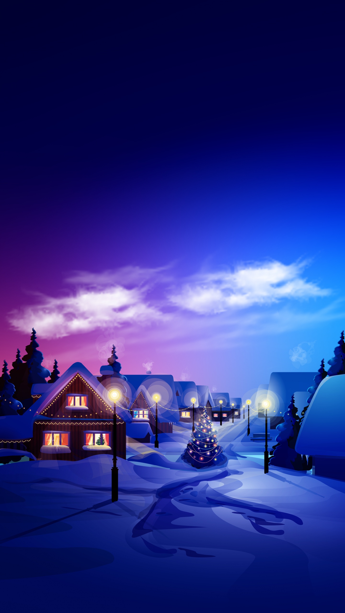 Android, Ambiente, Edificio, Azul, Naturaleza. Wallpaper in 1440x2560 Resolution