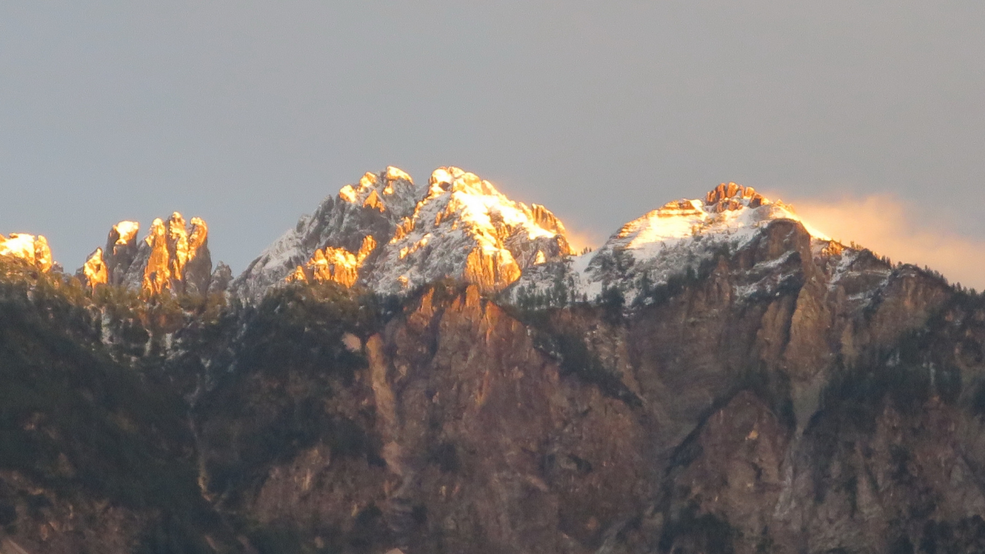 Alpes, Gamme de Montagne, Paysage Naturel, Highland, Afterglow. Wallpaper in 1920x1080 Resolution