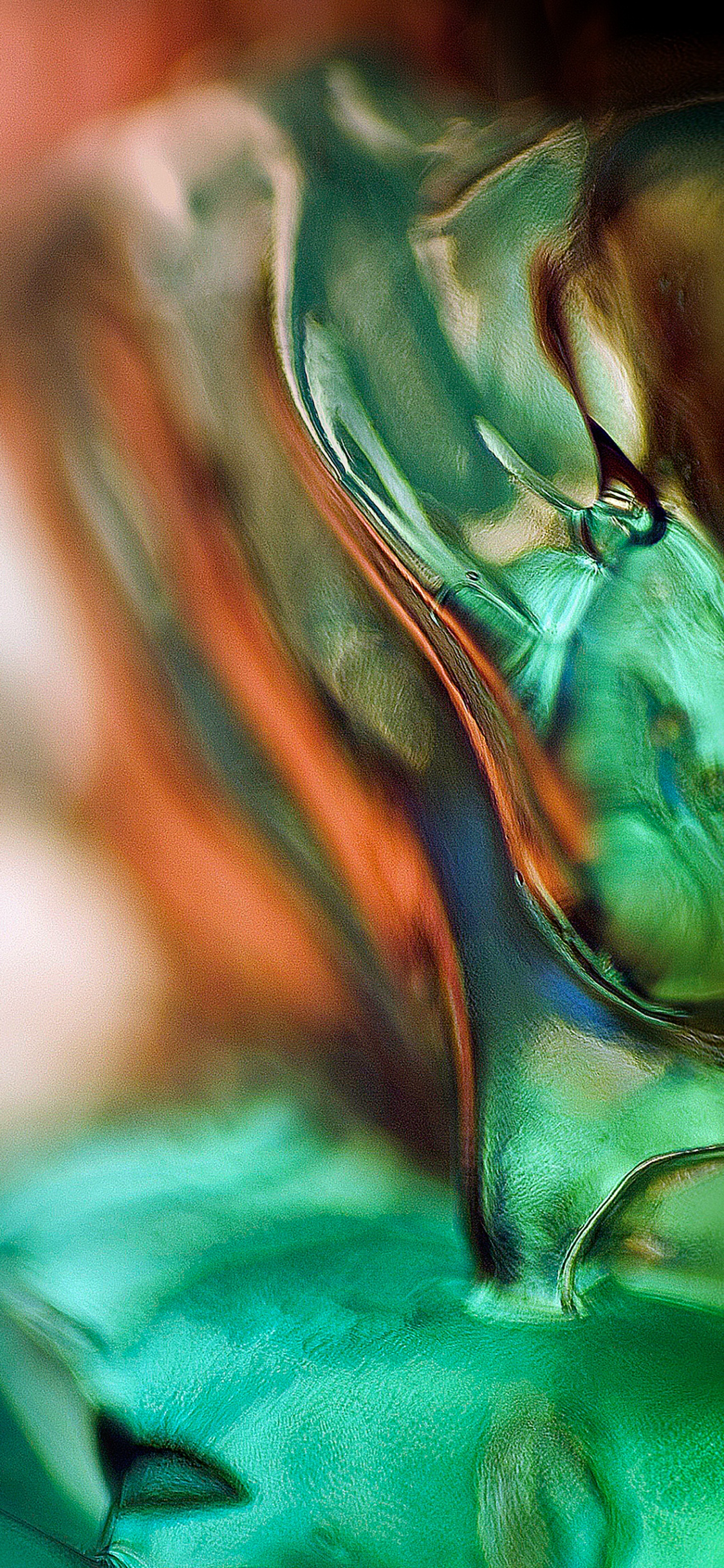 S10, 智能手机, 一个UI, 绿色的, 液体 壁纸 1125x2436 允许