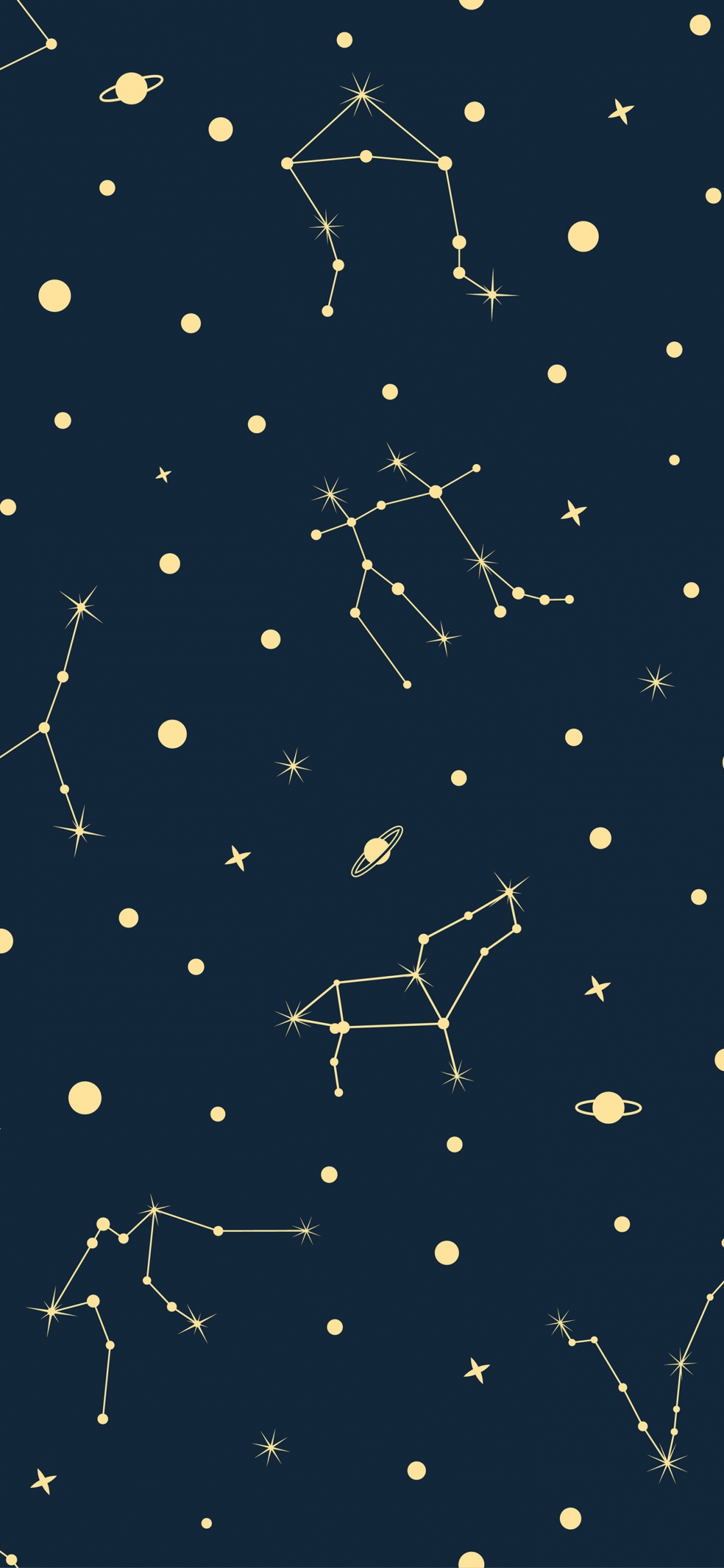 明星, 天文学对象, 电蓝色的, 圆圈, 空间 壁纸 1125x2436 允许