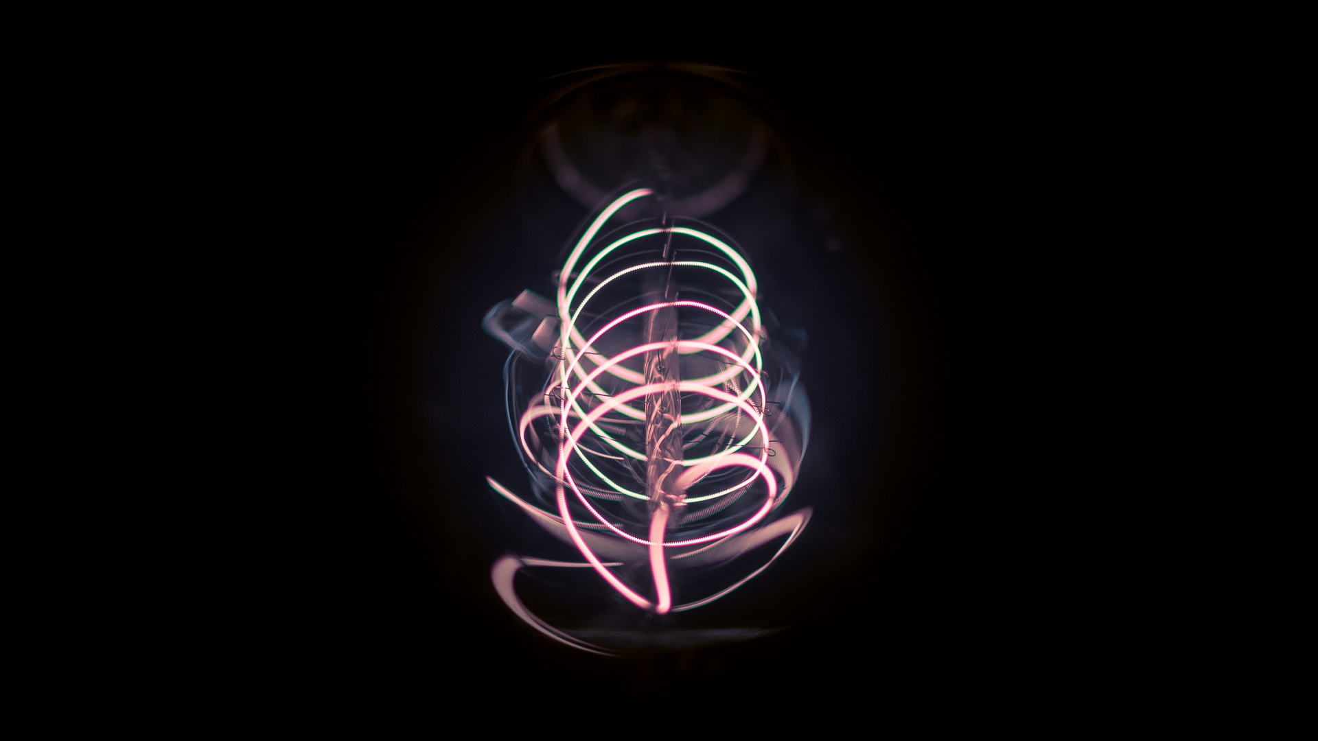 Luz Redonda Blanca y Negra. Wallpaper in 1920x1080 Resolution