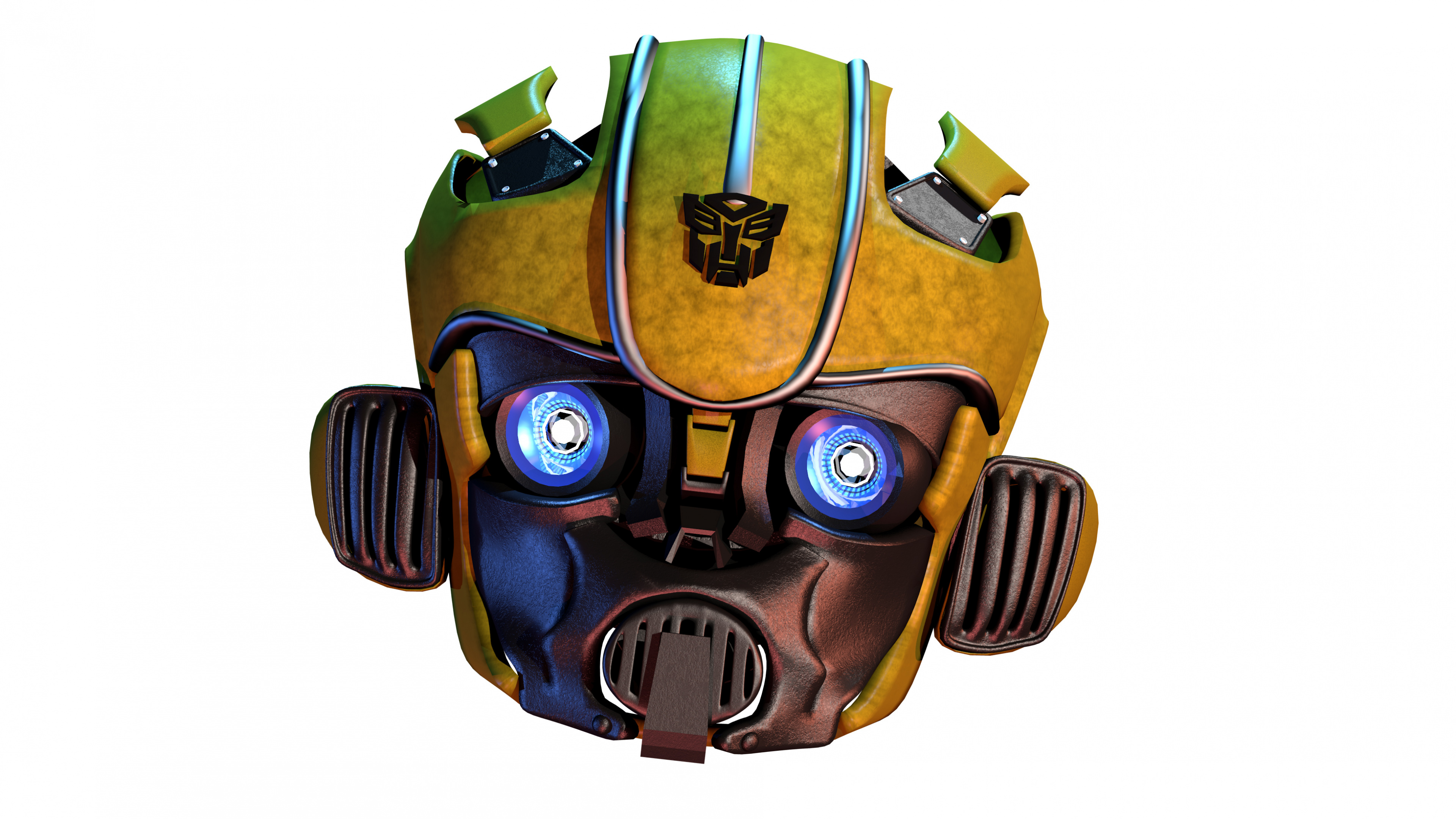 Robot, Bumblebee, Transformers, Sticker, Decal. Wallpaper in 3840x2160 Resolution