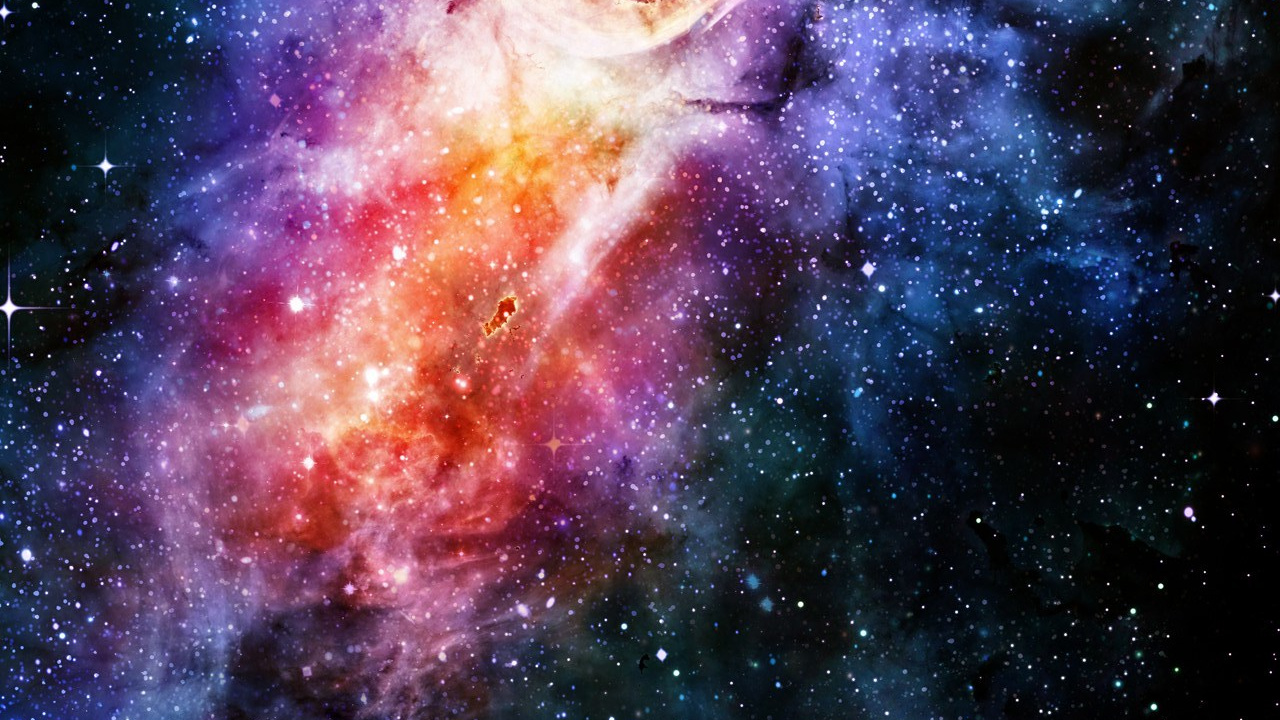 Purple and Blue Galaxy Illustration. Wallpaper in 1280x720 Resolution