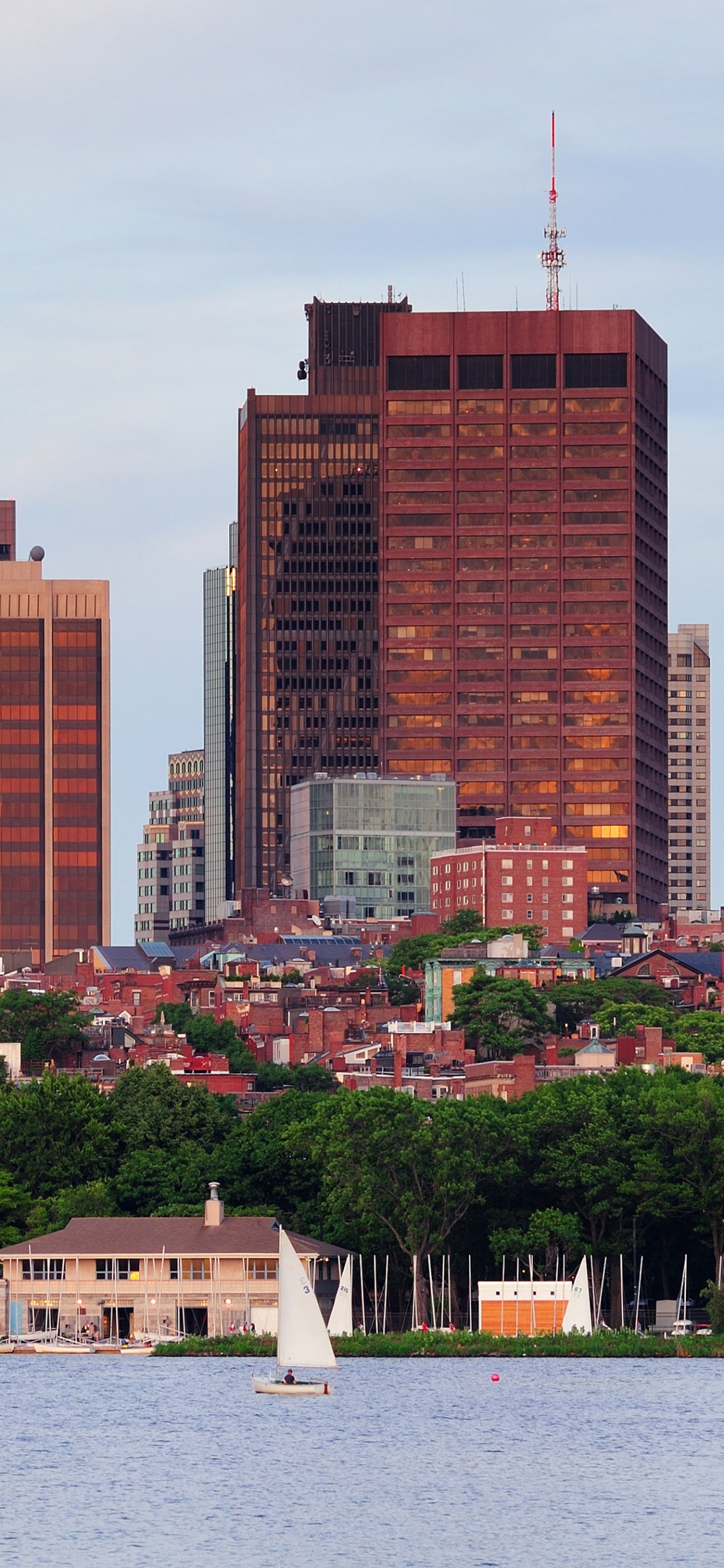 天际线, 波士顿, 城市, 城市景观, 市中心 壁纸 1125x2436 允许